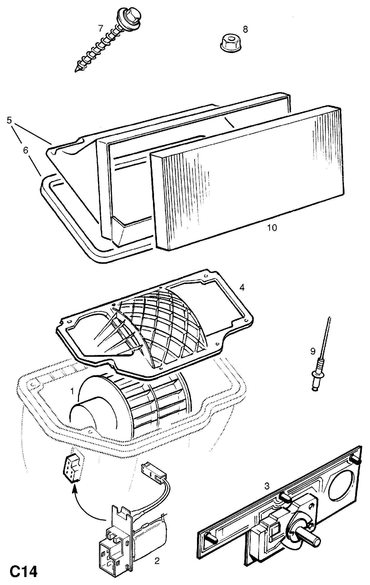 PSA 18 08 654 - Filtru, aer habitaclu allinparts.ro