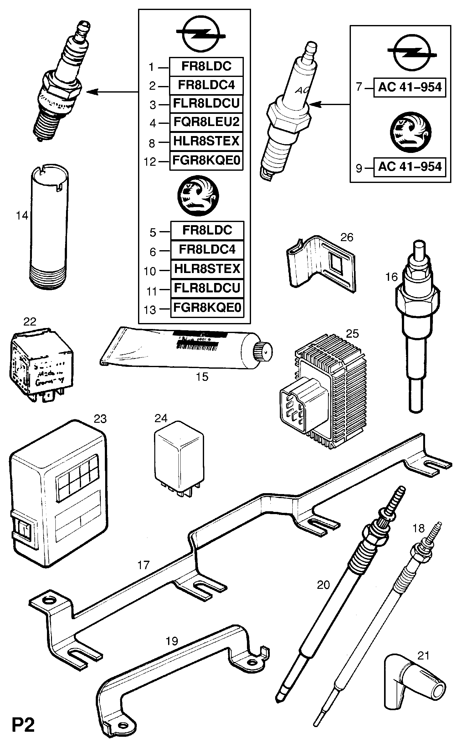 GM 91149686 - Bujii allinparts.ro