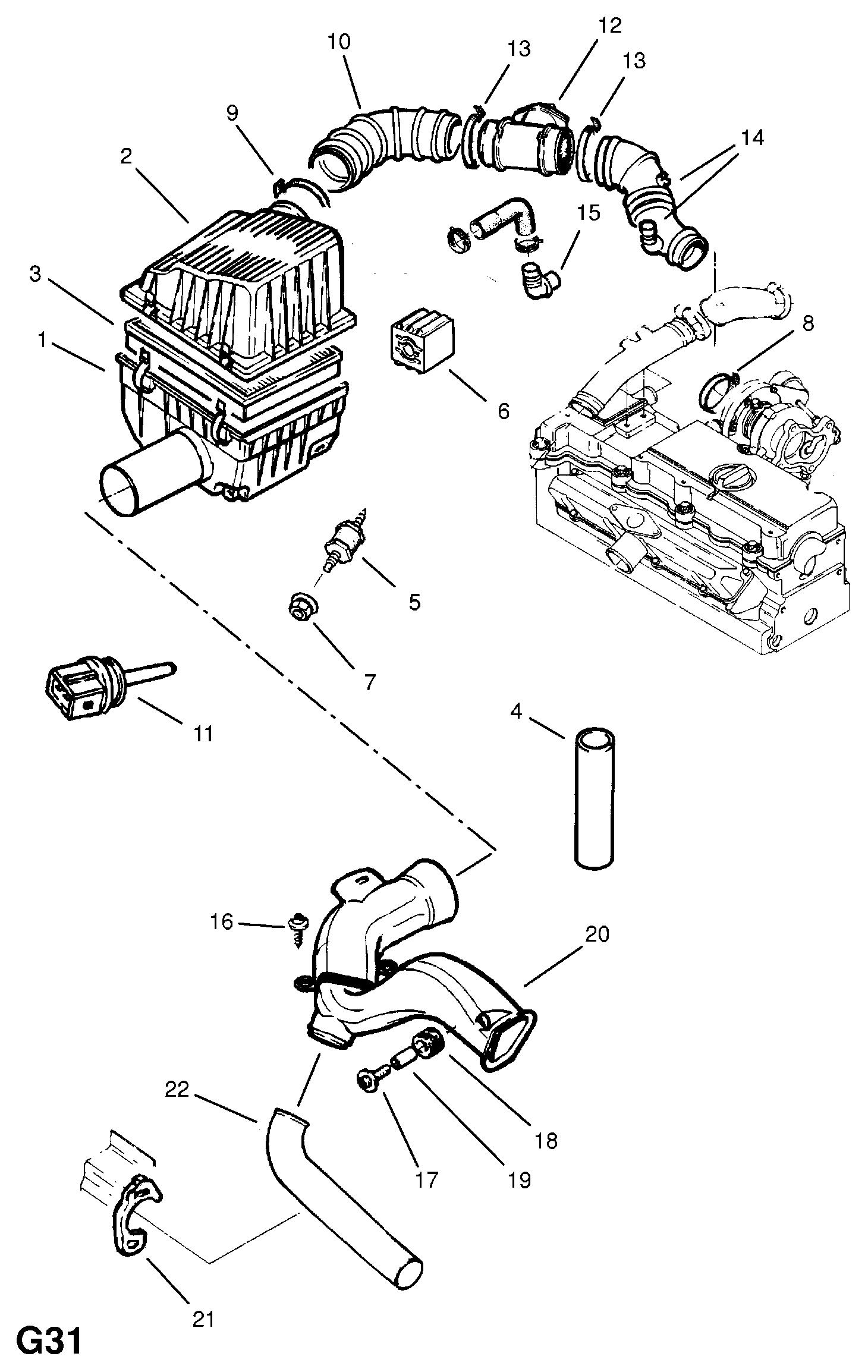 PSA 836401 - Senzor,temperatura aer admisie allinparts.ro