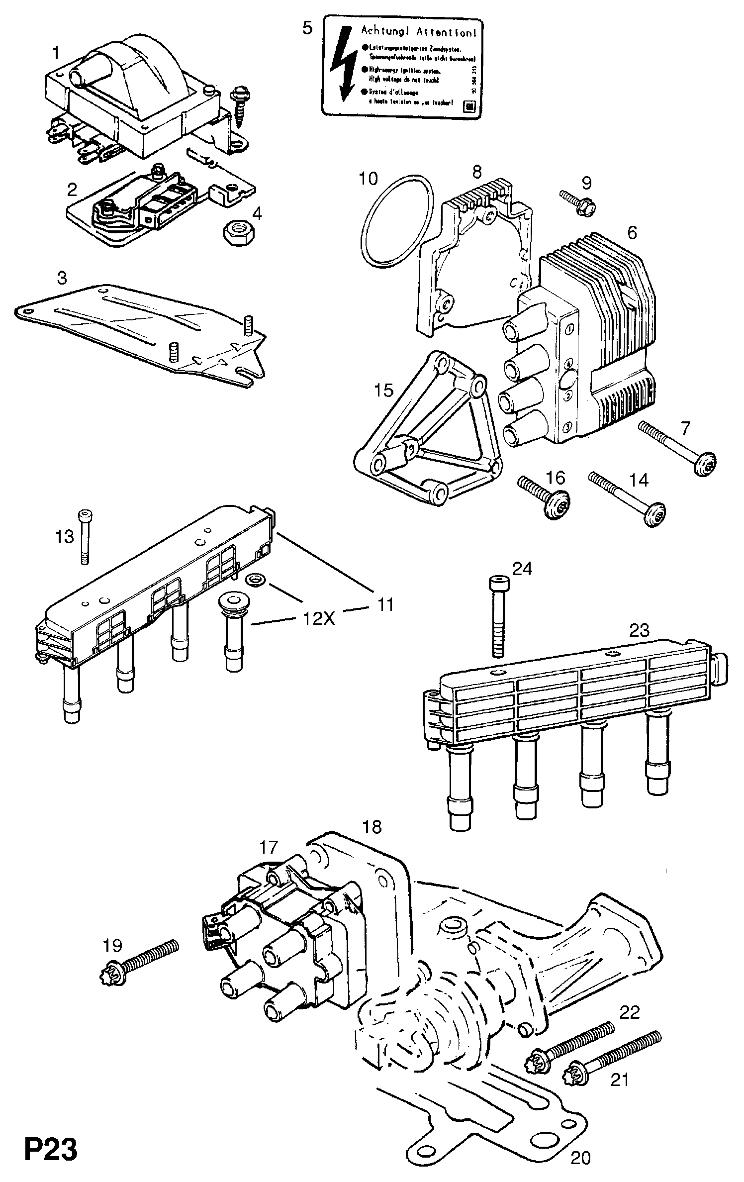 GM 1208063 - Bobina de inductie allinparts.ro