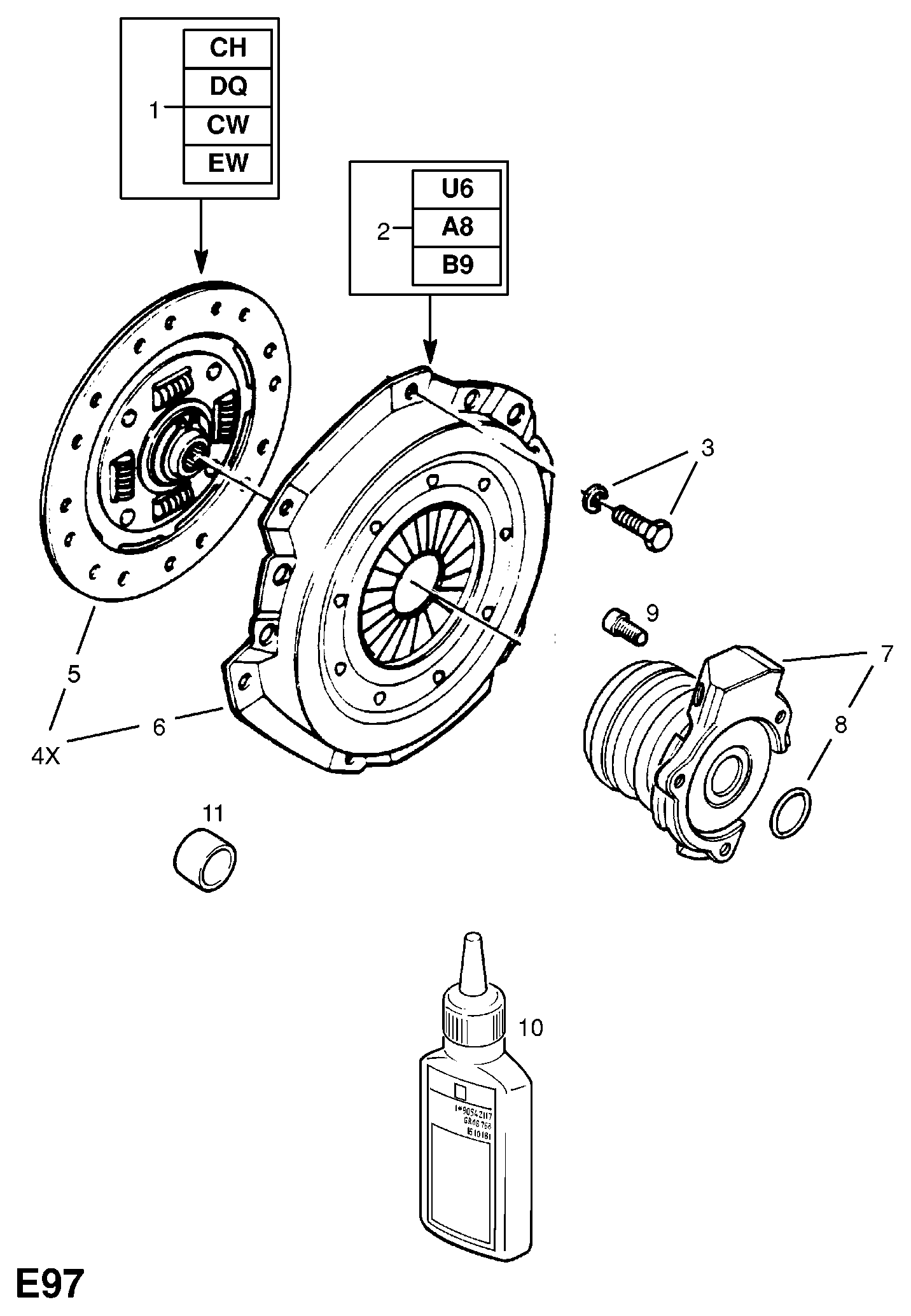 PSA 16 06 153 - Set ambreiaj allinparts.ro