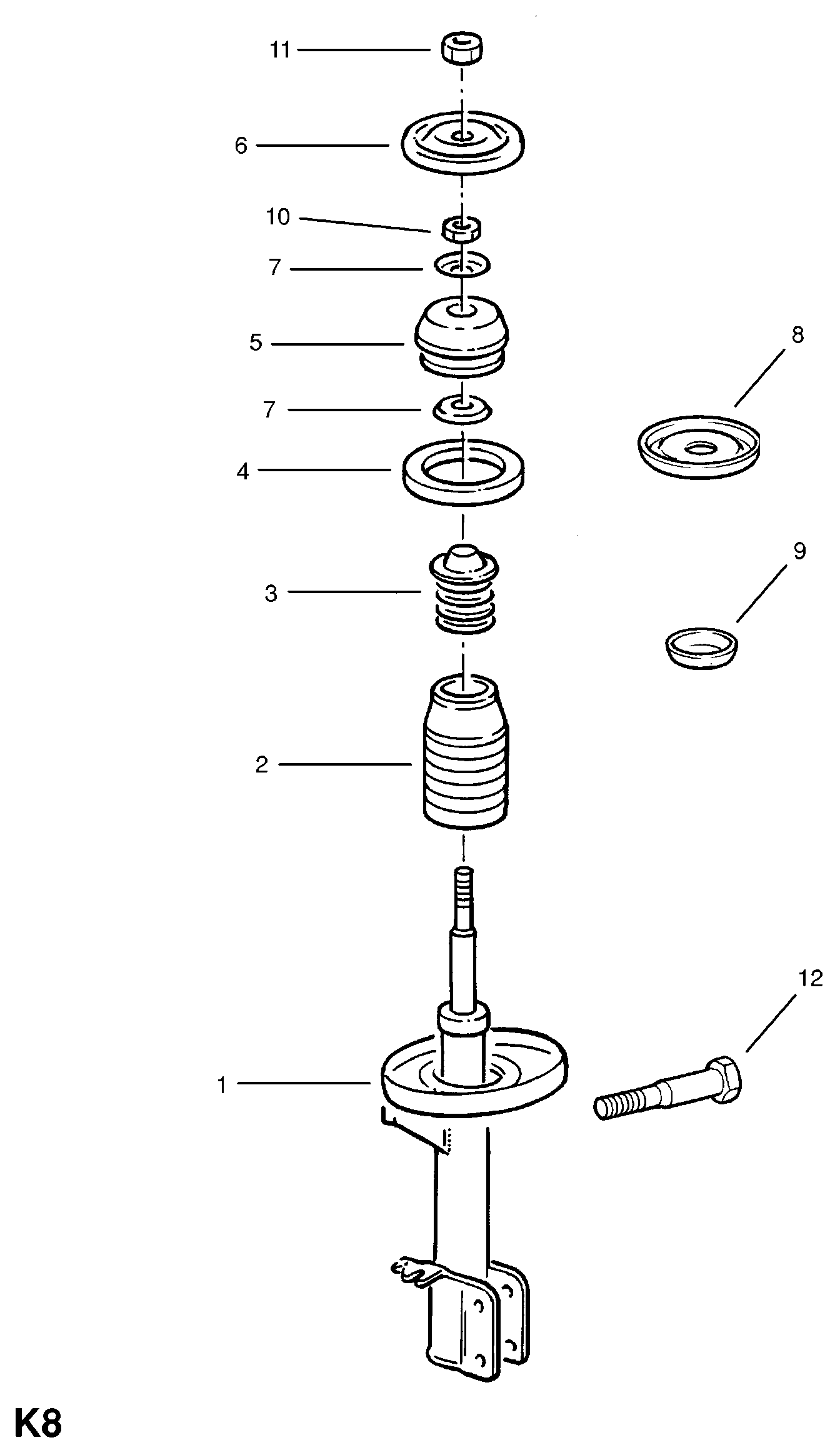 GM 3 44 511 - Rulment sarcina suport arc allinparts.ro