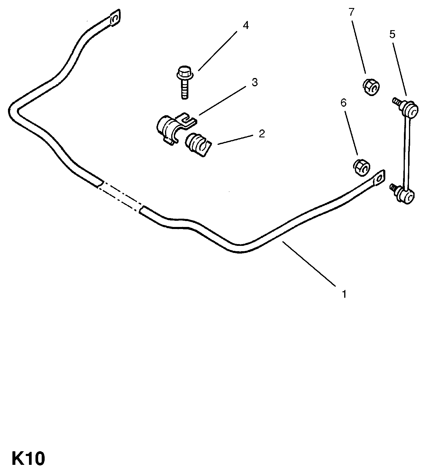 GM 350605 - Brat / bieleta suspensie, stabilizator allinparts.ro