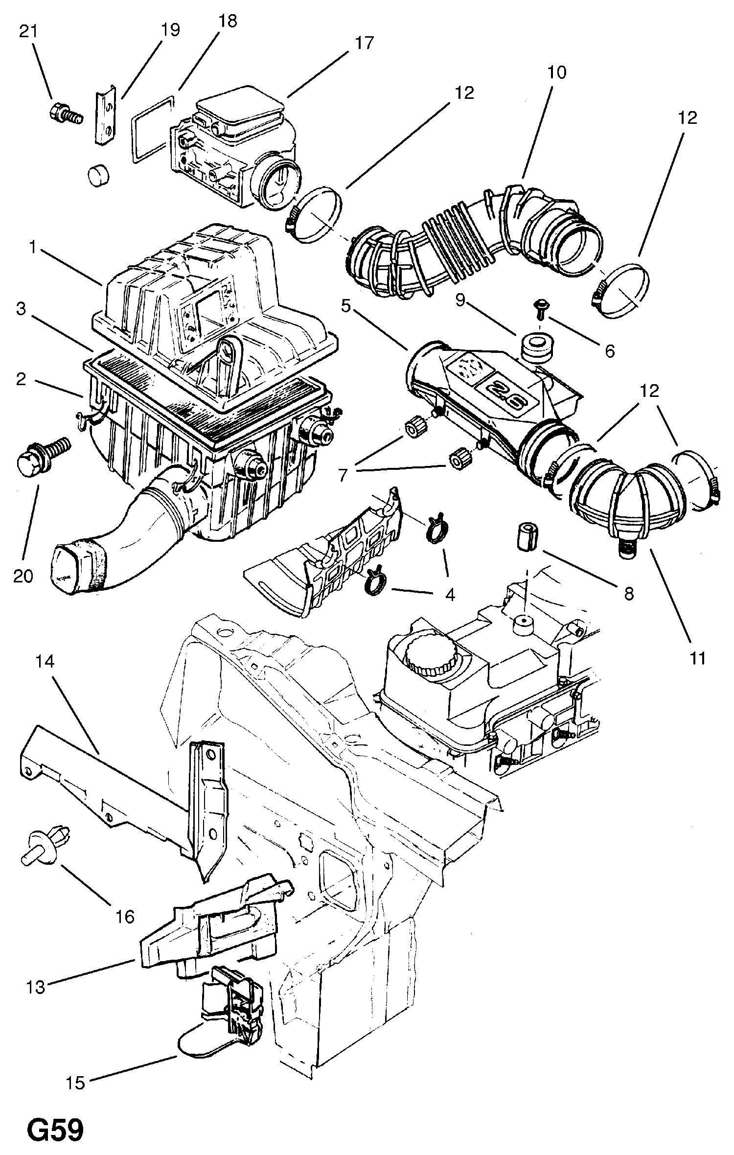 PSA 834286 - Filtru aer allinparts.ro
