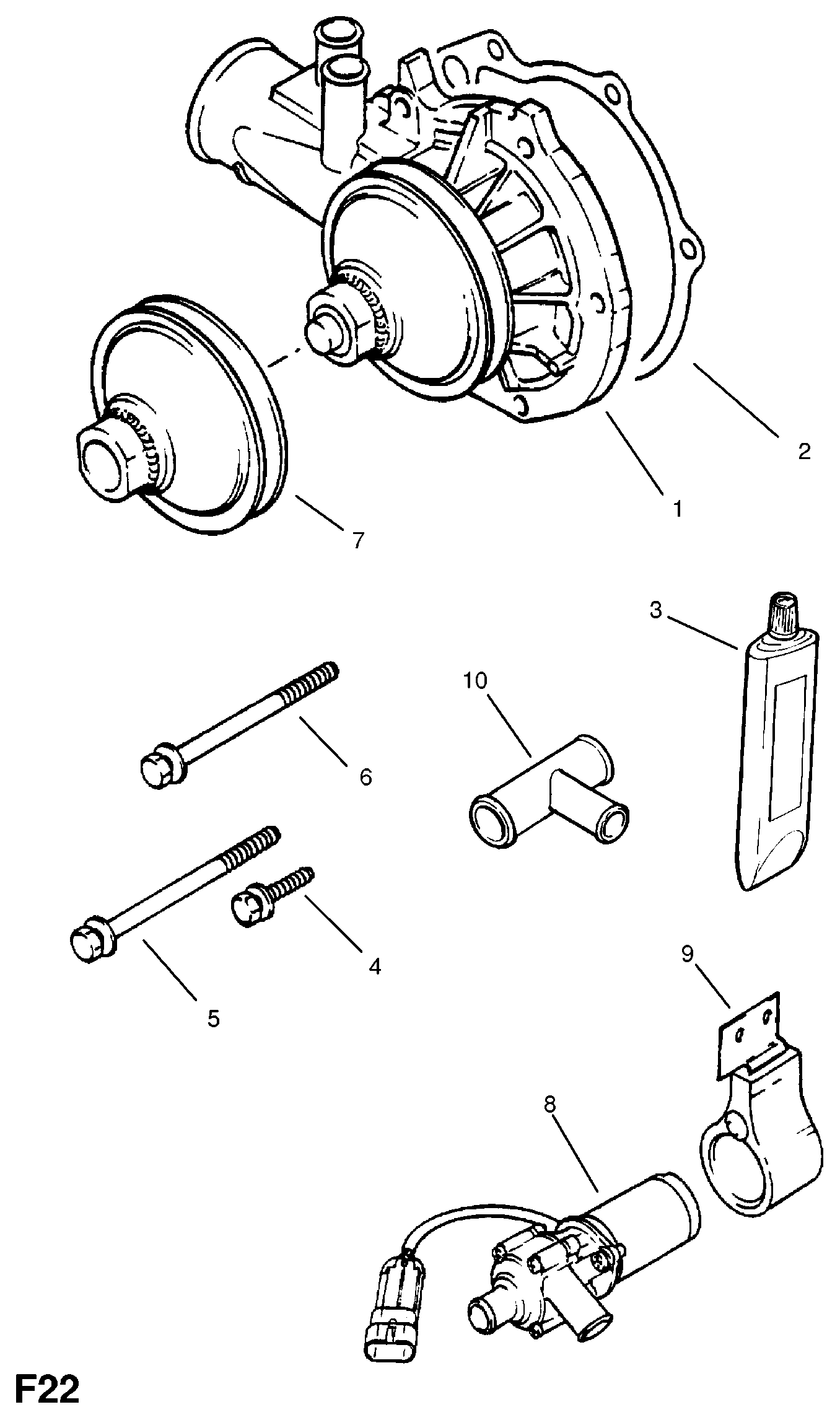GM R1160018 - Pompa apa allinparts.ro