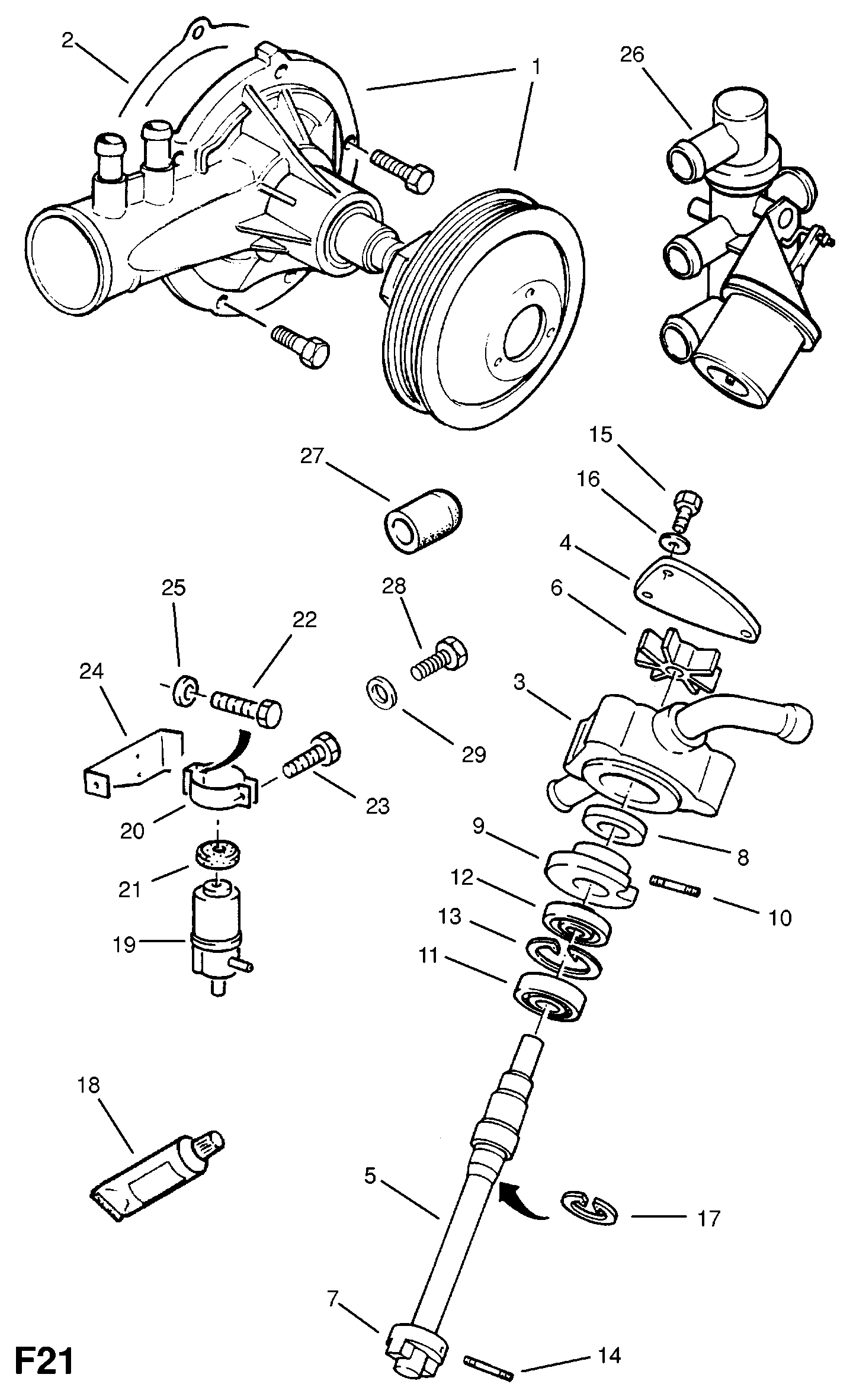 PSA 1334037 - Pompa apa allinparts.ro