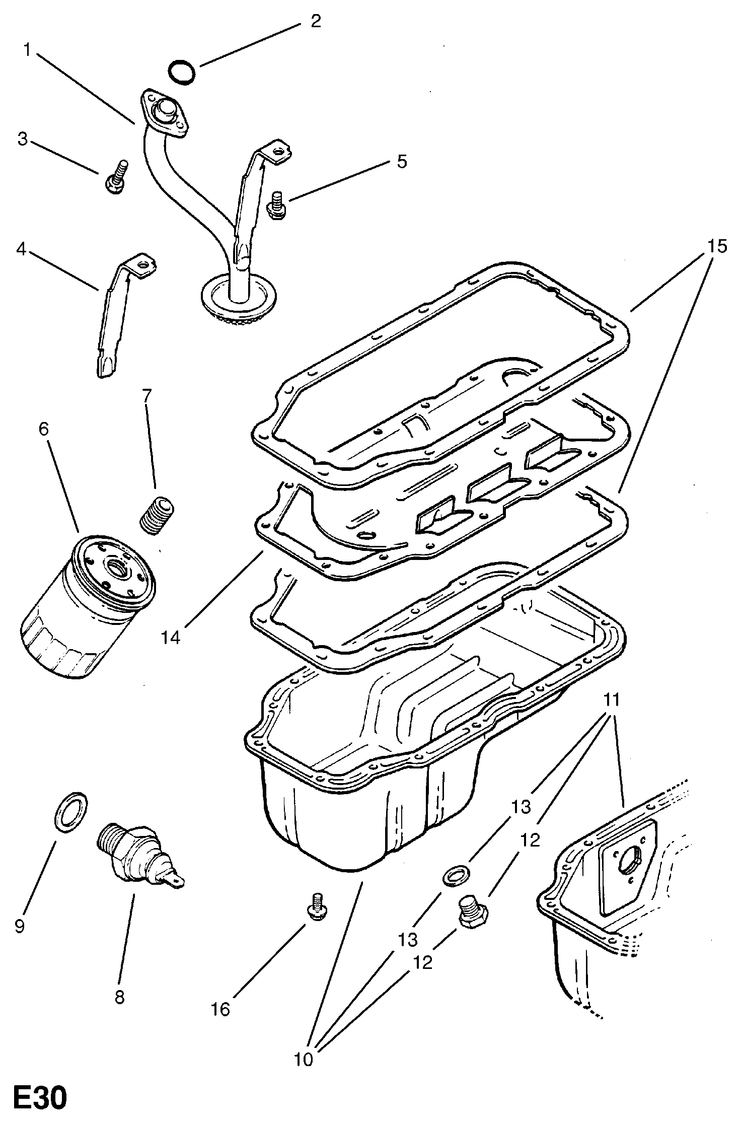 GM 1252506 - Senzor,presiune ulei allinparts.ro