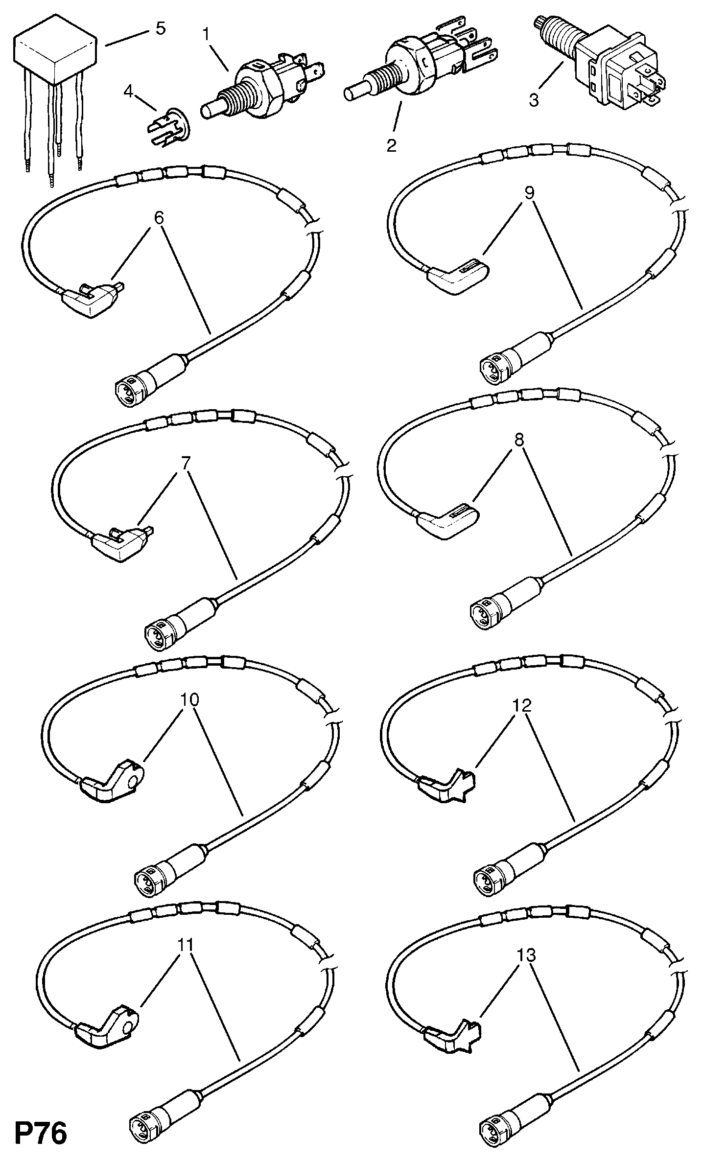 PSA 12 40 589 - Comutator lumini frana allinparts.ro