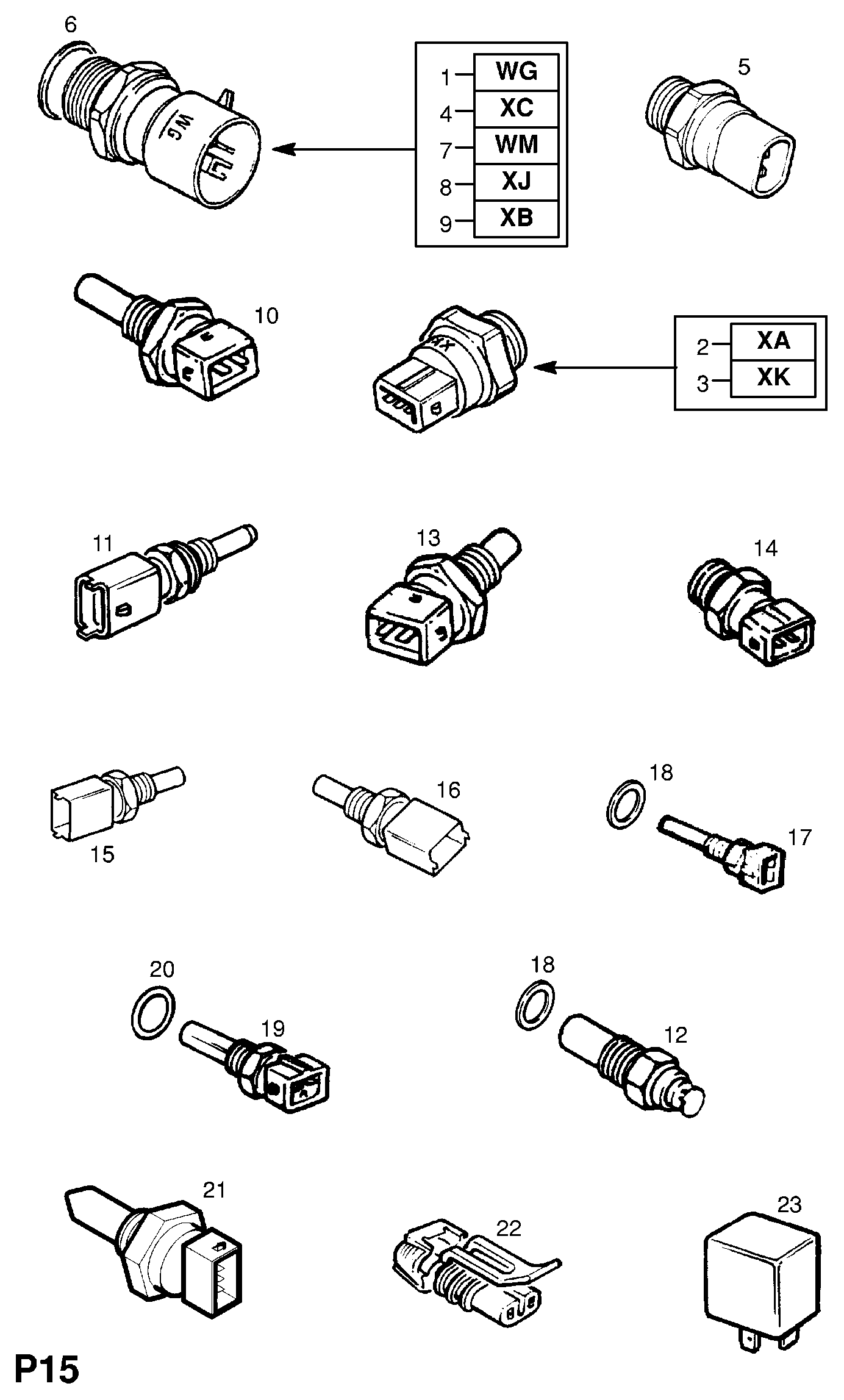 GM 1338454 - Senzor,temperatura lichid de racire allinparts.ro
