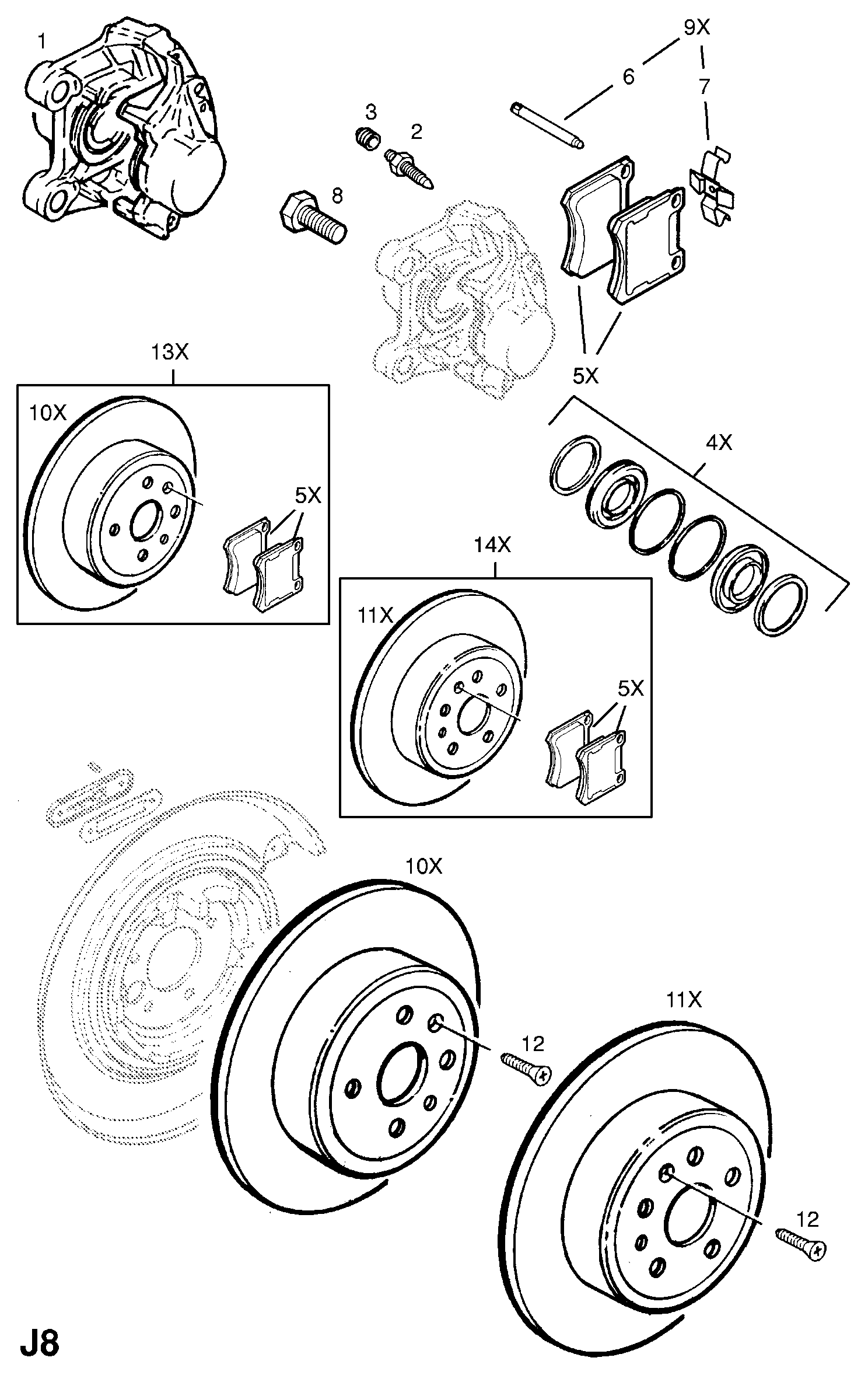 GM 5 42 313 - Etrier frana allinparts.ro