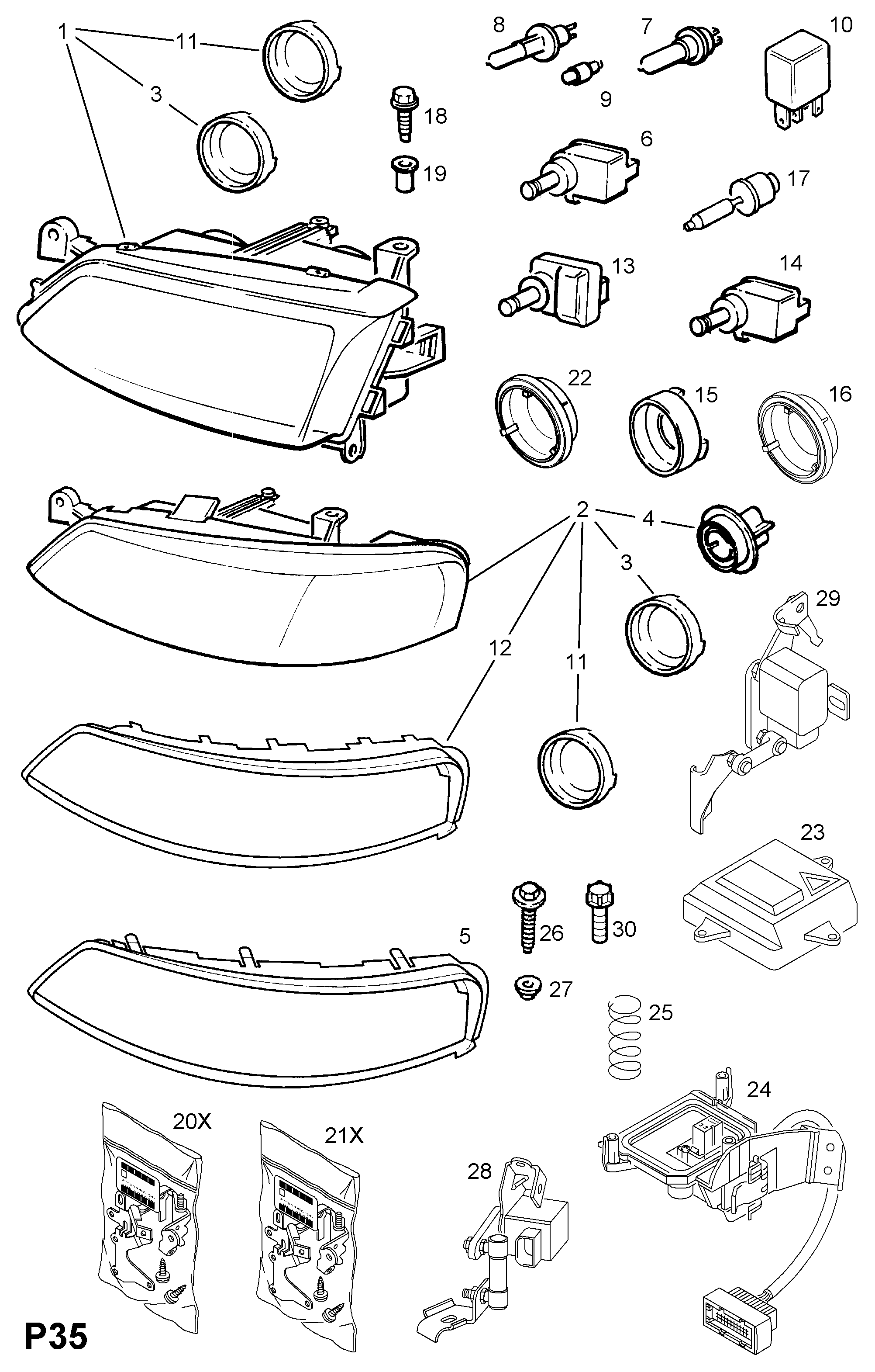 FORD 1216 907 - Filtru aer allinparts.ro
