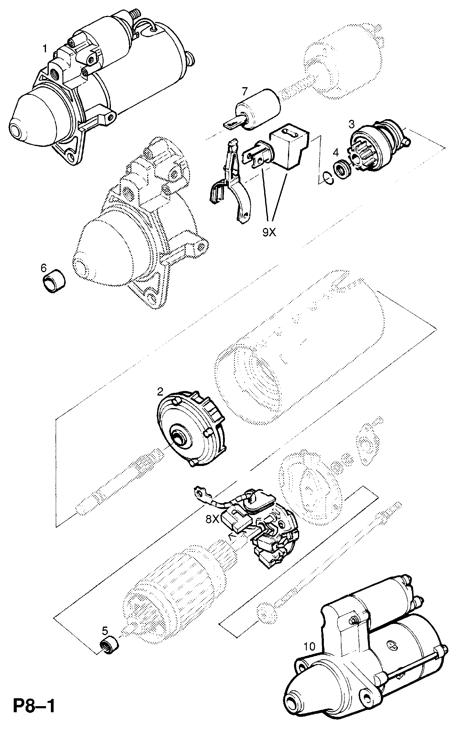 PSA 62 02 052 - Starter allinparts.ro