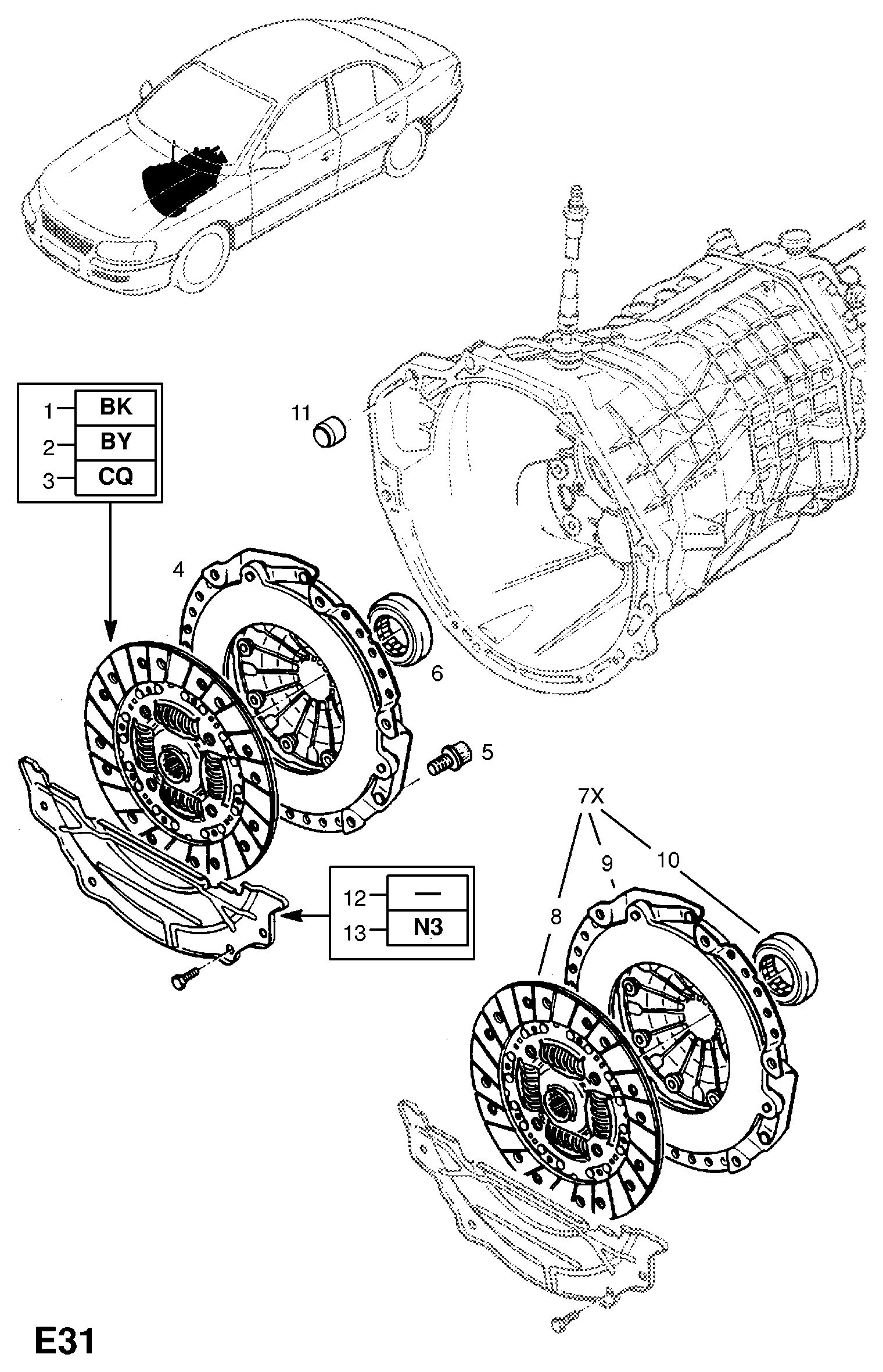 GM 666125 - Placa presiune ambreiaj allinparts.ro
