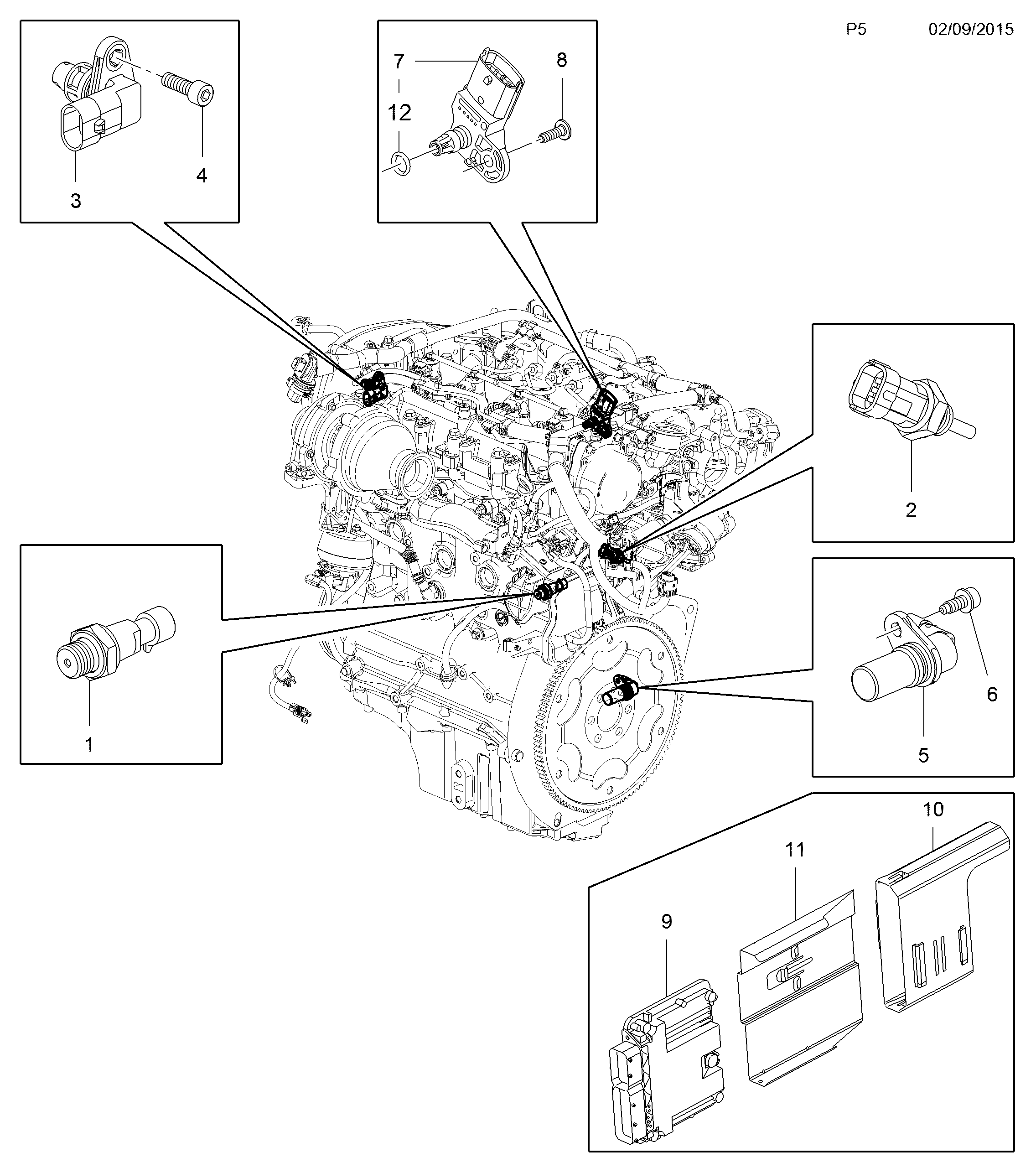 PSA 12 35 029 - Senzor,presiune supraalimentare allinparts.ro