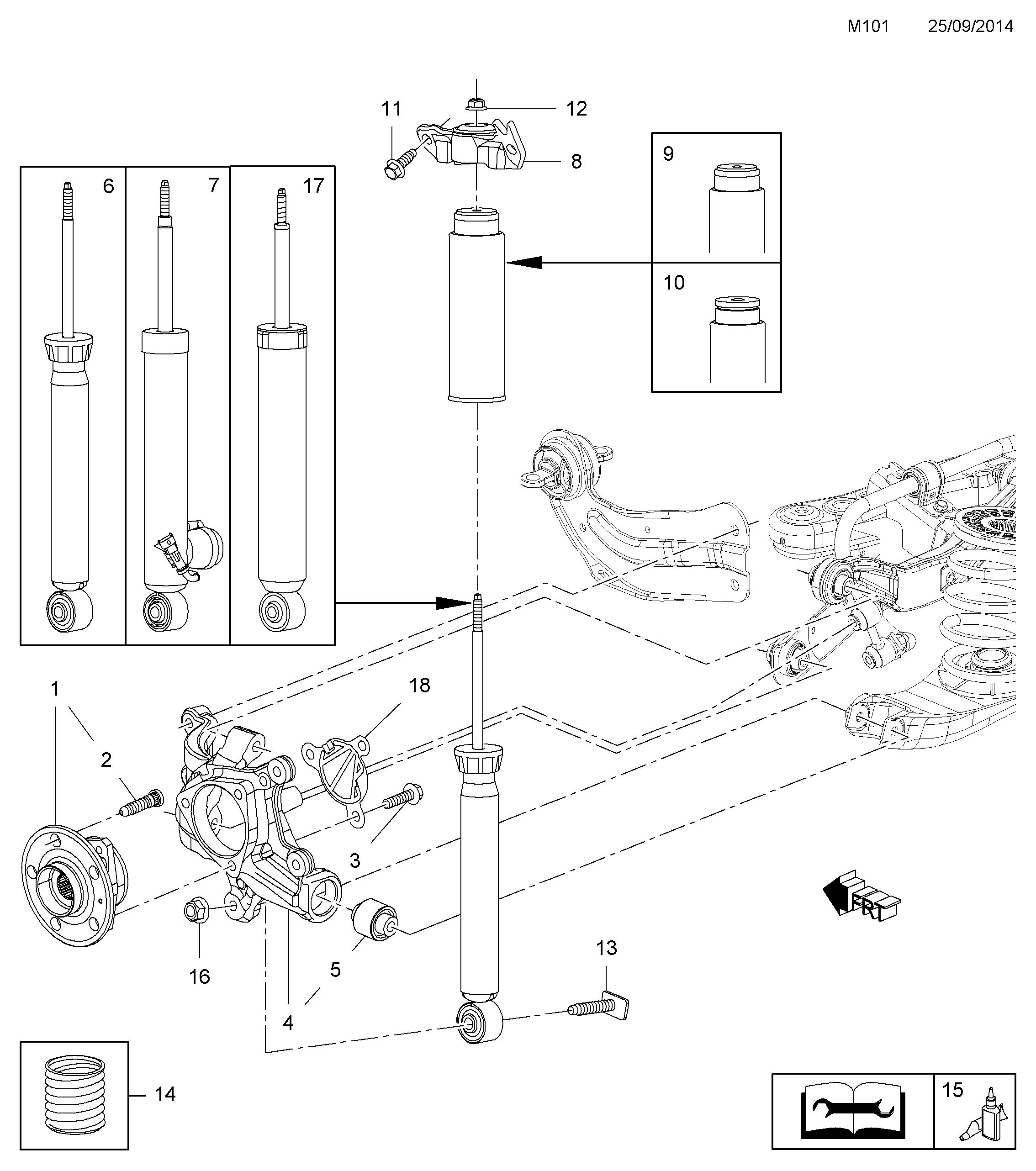 GM 4 36 789 - Rulment sarcina suport arc allinparts.ro