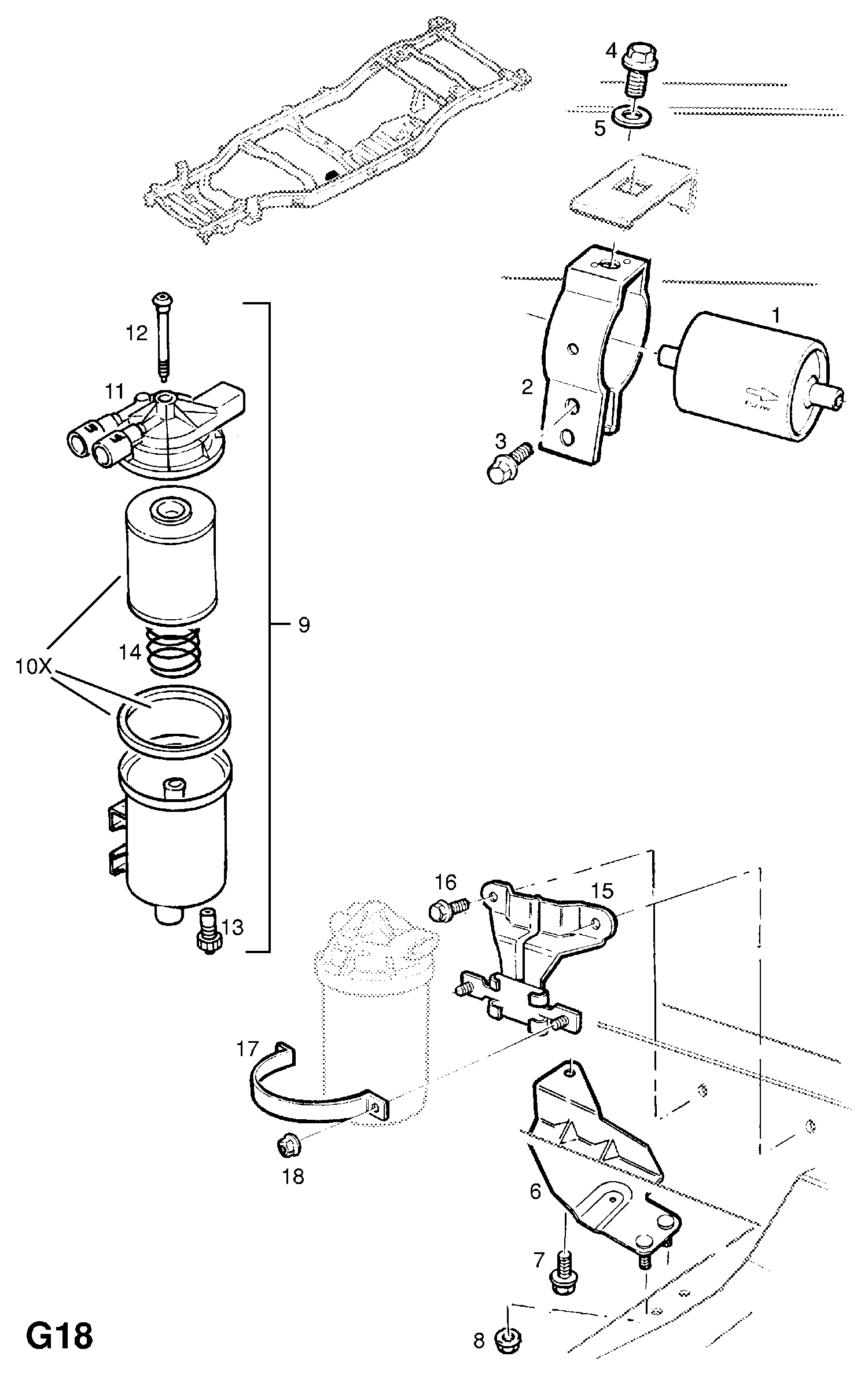 PSA 818531 - Filtru combustibil allinparts.ro