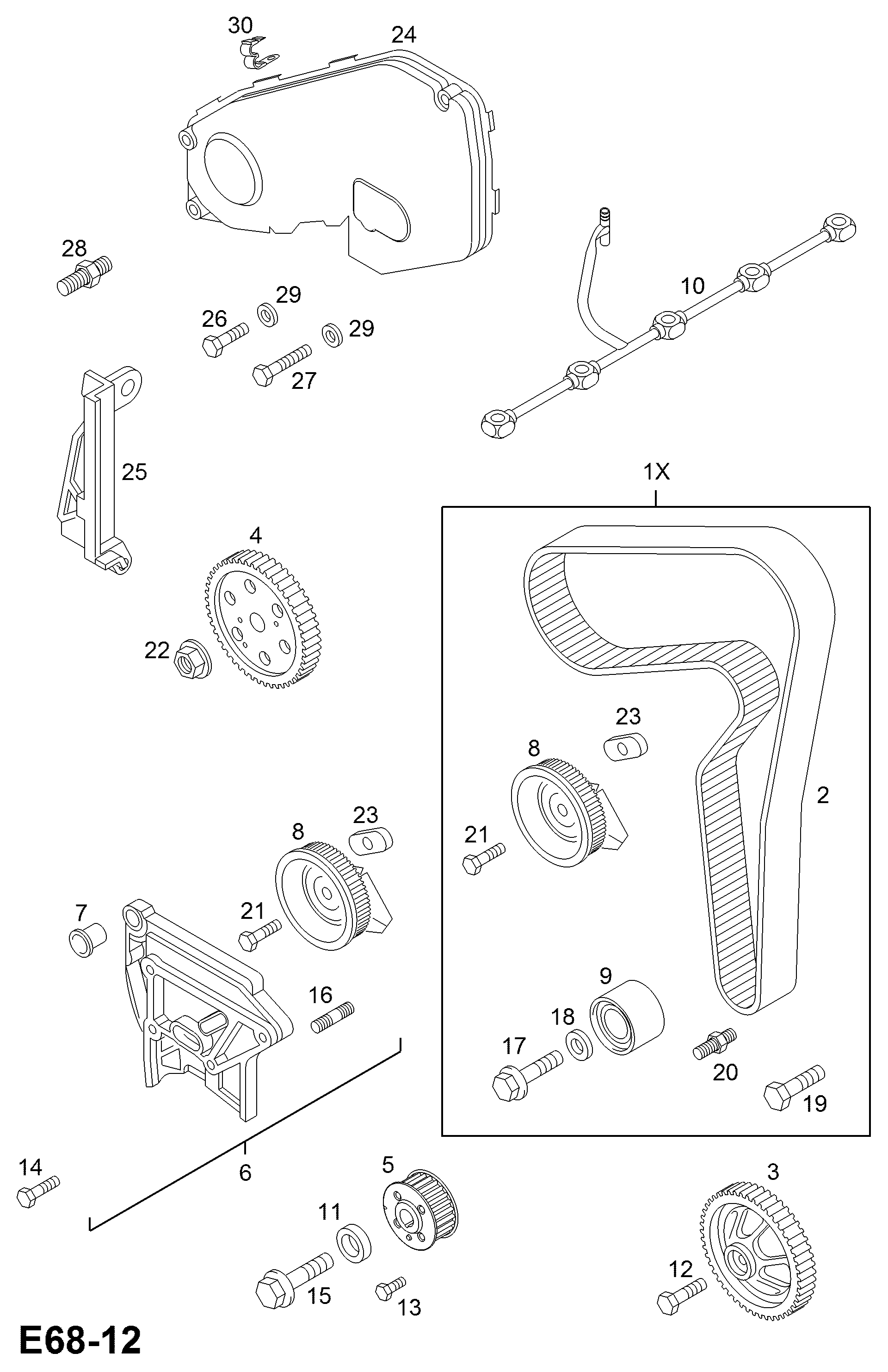 PSA 56 36 456 - Rola intinzator,curea distributie allinparts.ro