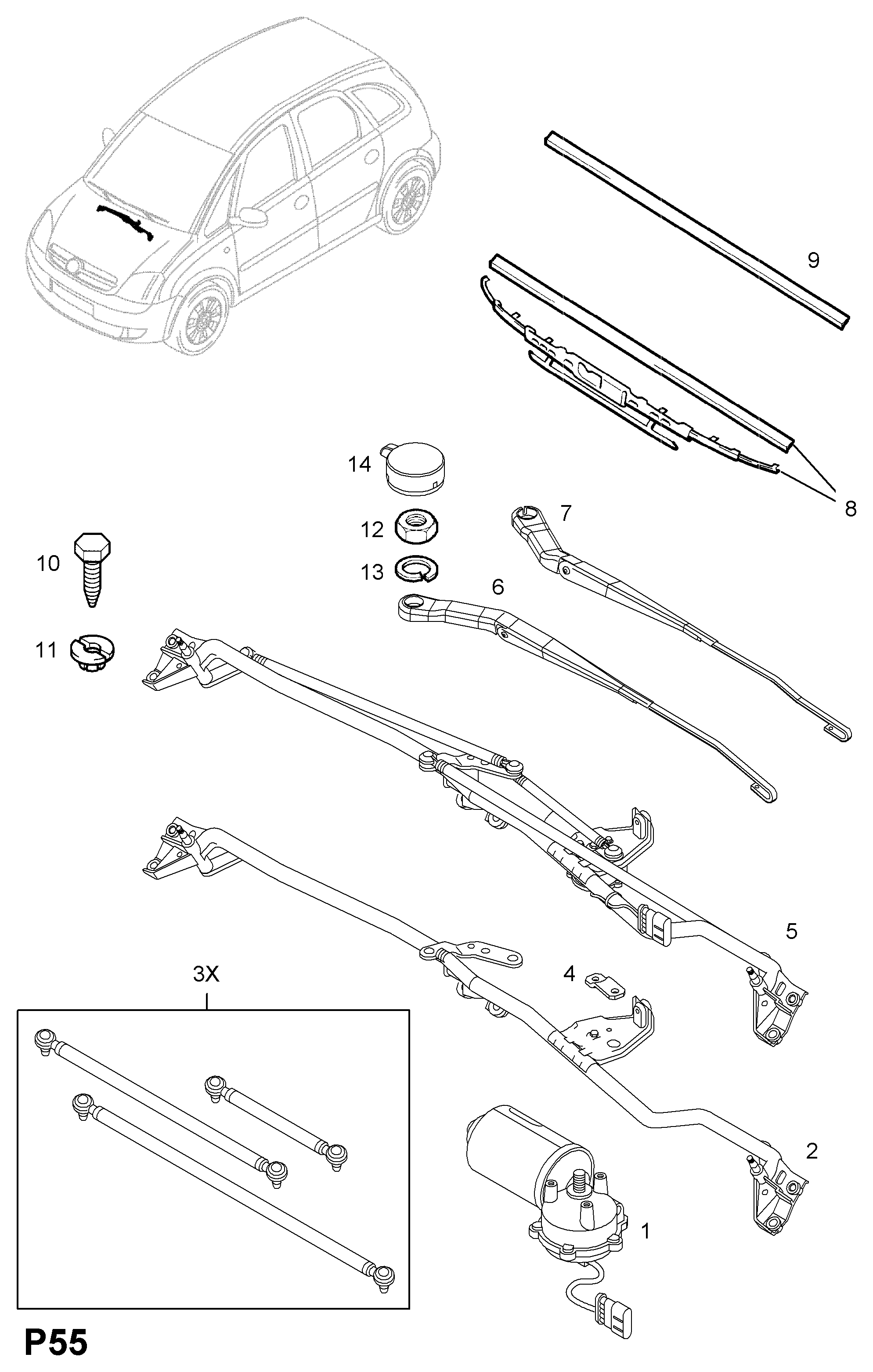 GM 6272271 - Lamela stergator allinparts.ro