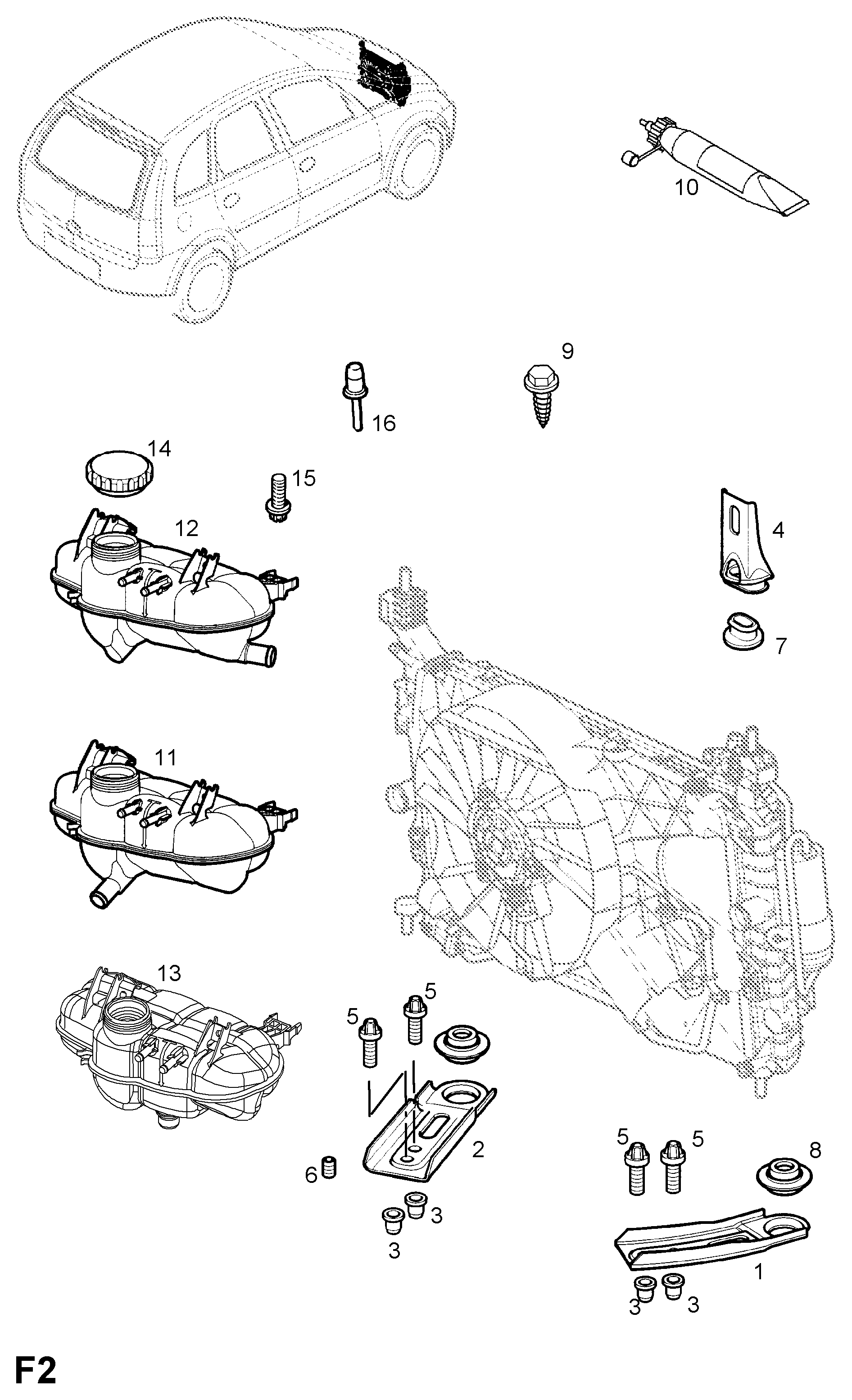 FORD 1304666 - Buson,vas expansiune allinparts.ro