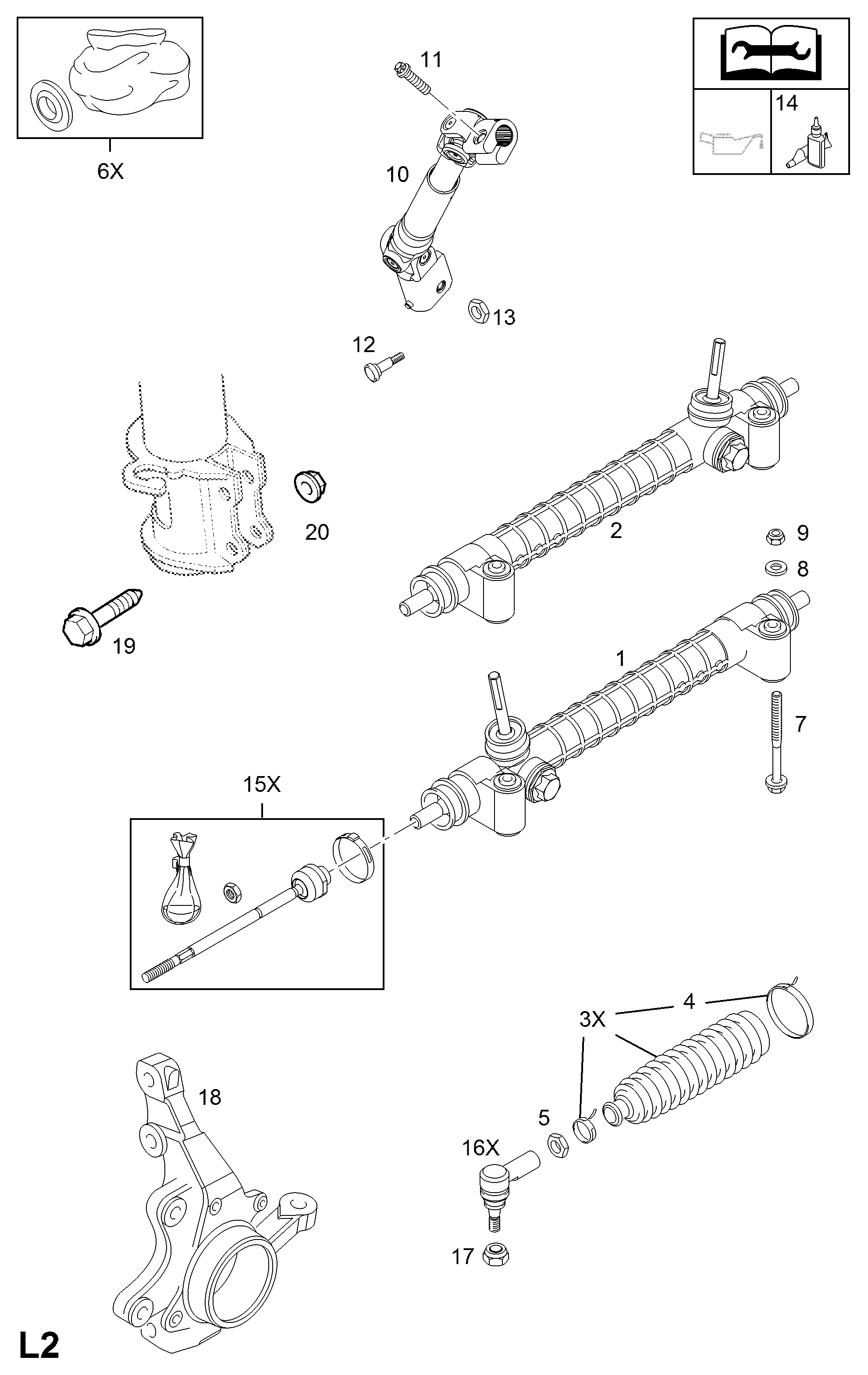 PSA 1603241 - Ansamblu burduf, directie allinparts.ro