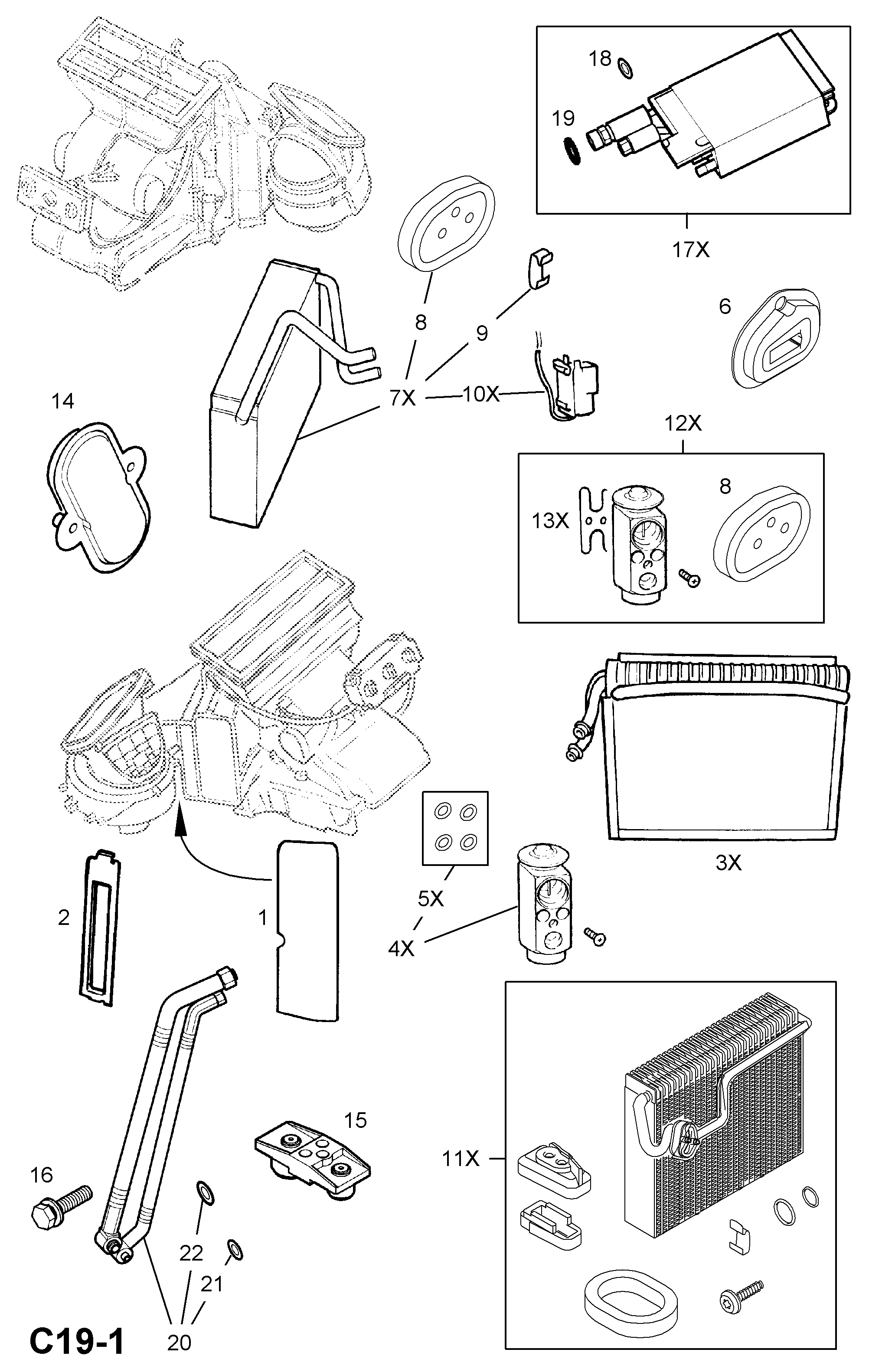 Volvo 1618148 - Supapa expansiune, clima allinparts.ro