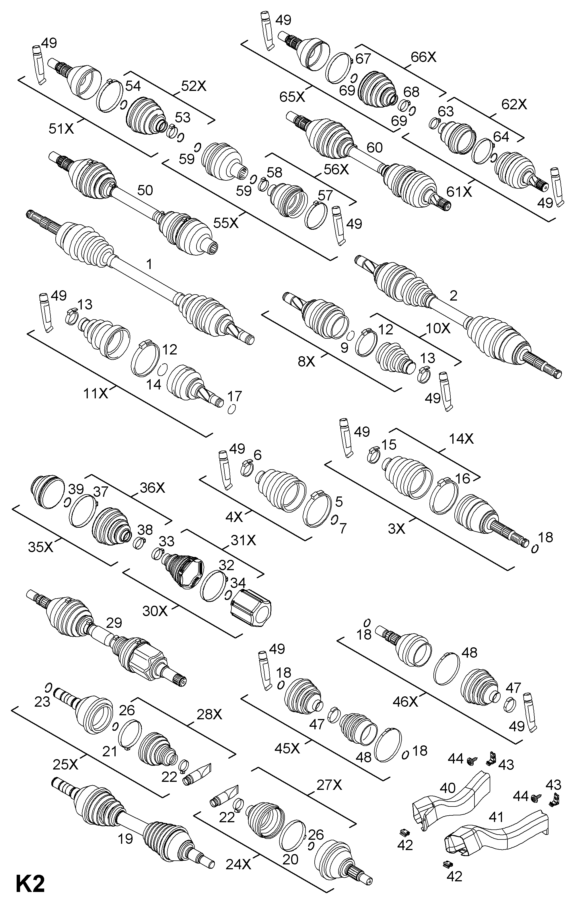 GM 1603234 - Set articulatie, planetara allinparts.ro