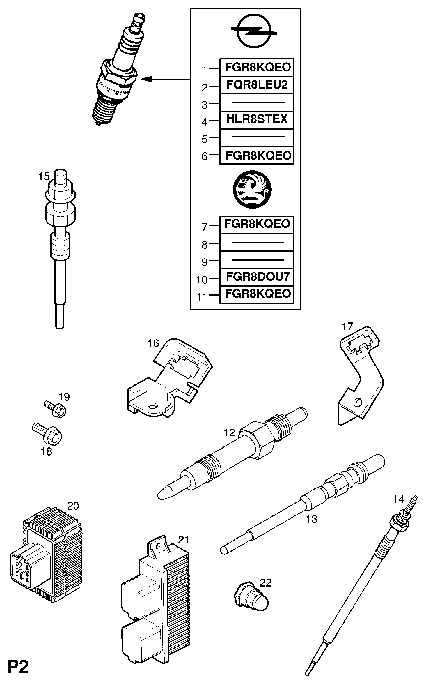 DAEWOO 1 214 034 - Bujie incandescenta allinparts.ro