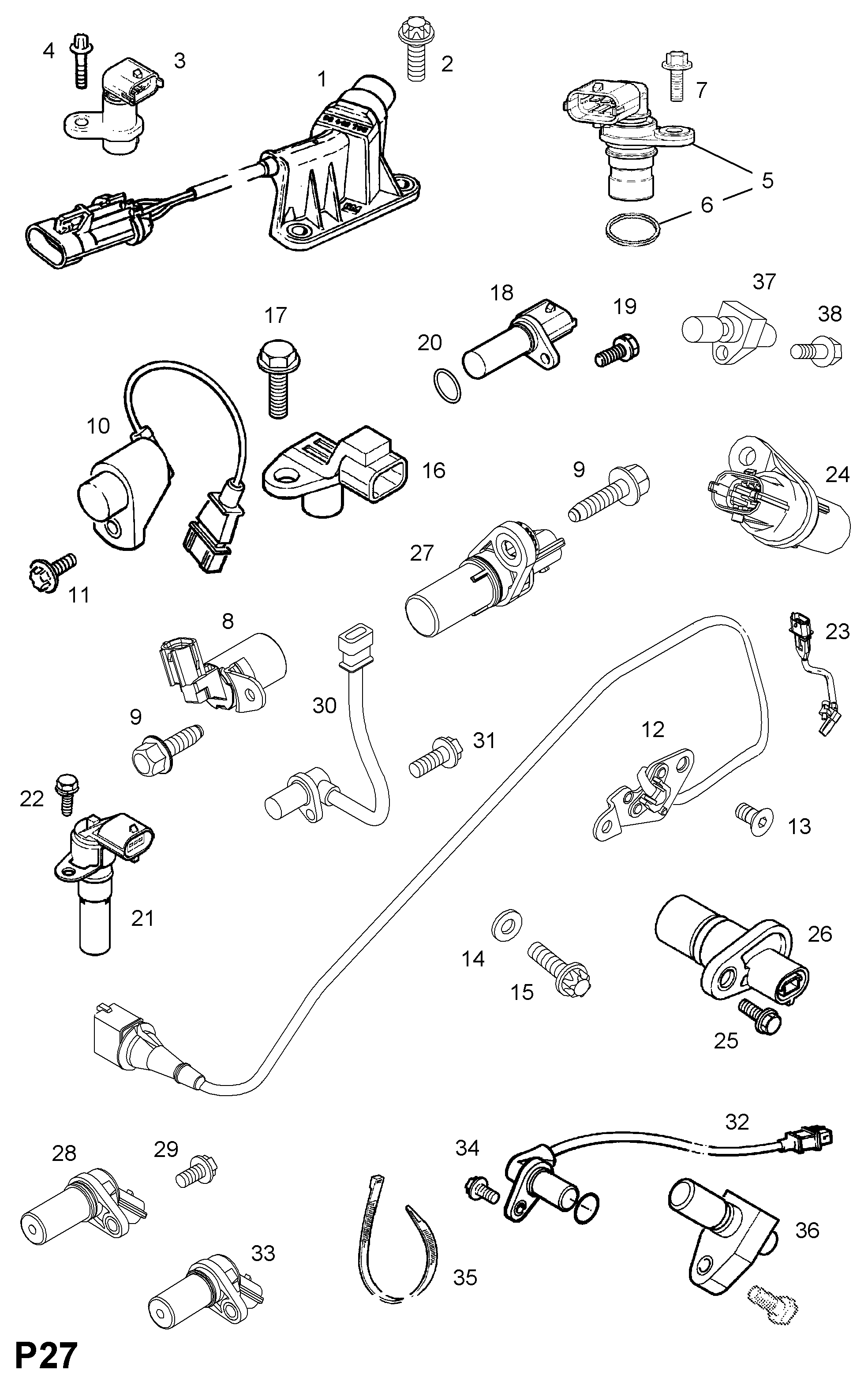 PSA 62 35 665 - Senzor impulsuri, arbore cotit allinparts.ro