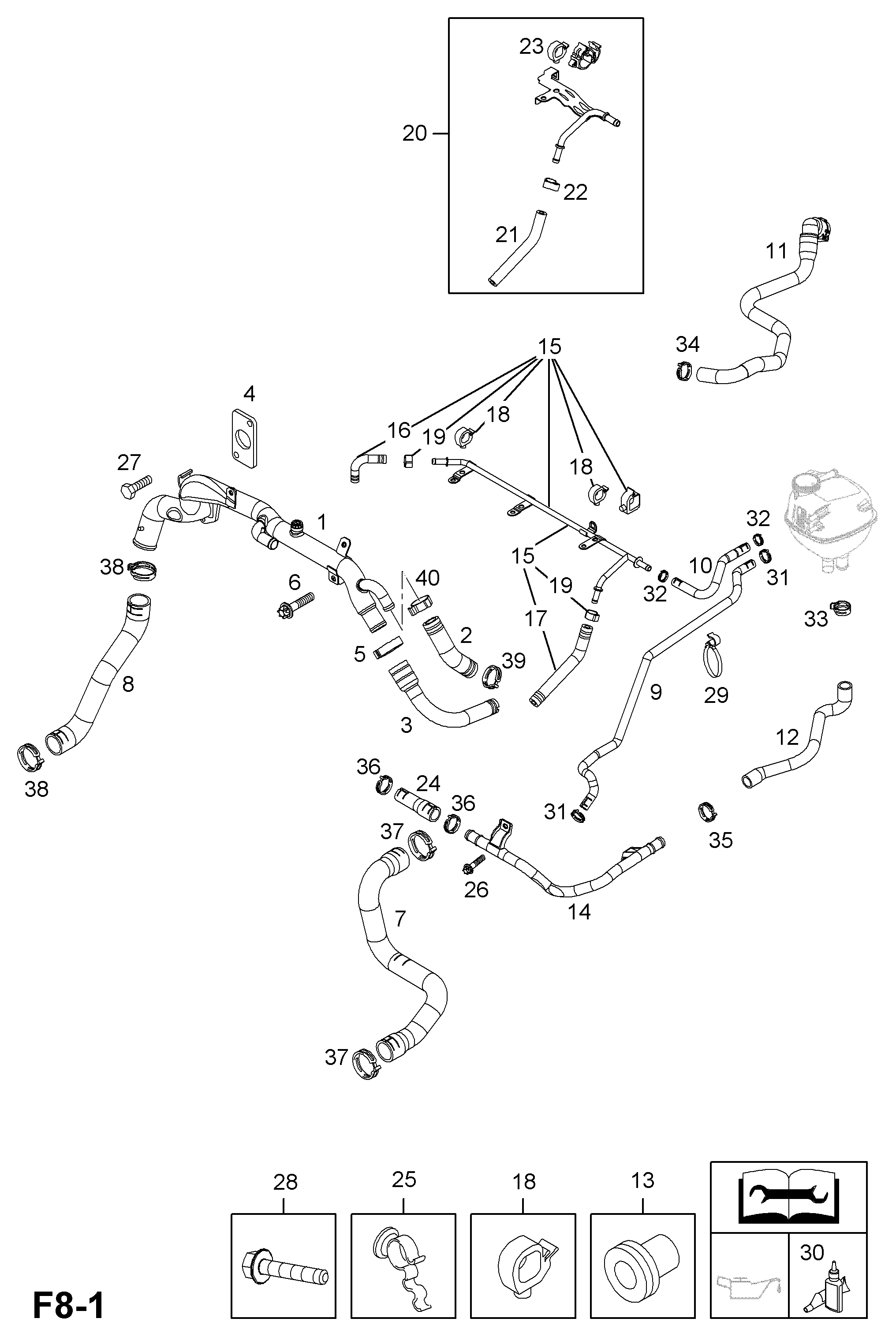 PSA 13 37 999 - Chit lant de distributie allinparts.ro