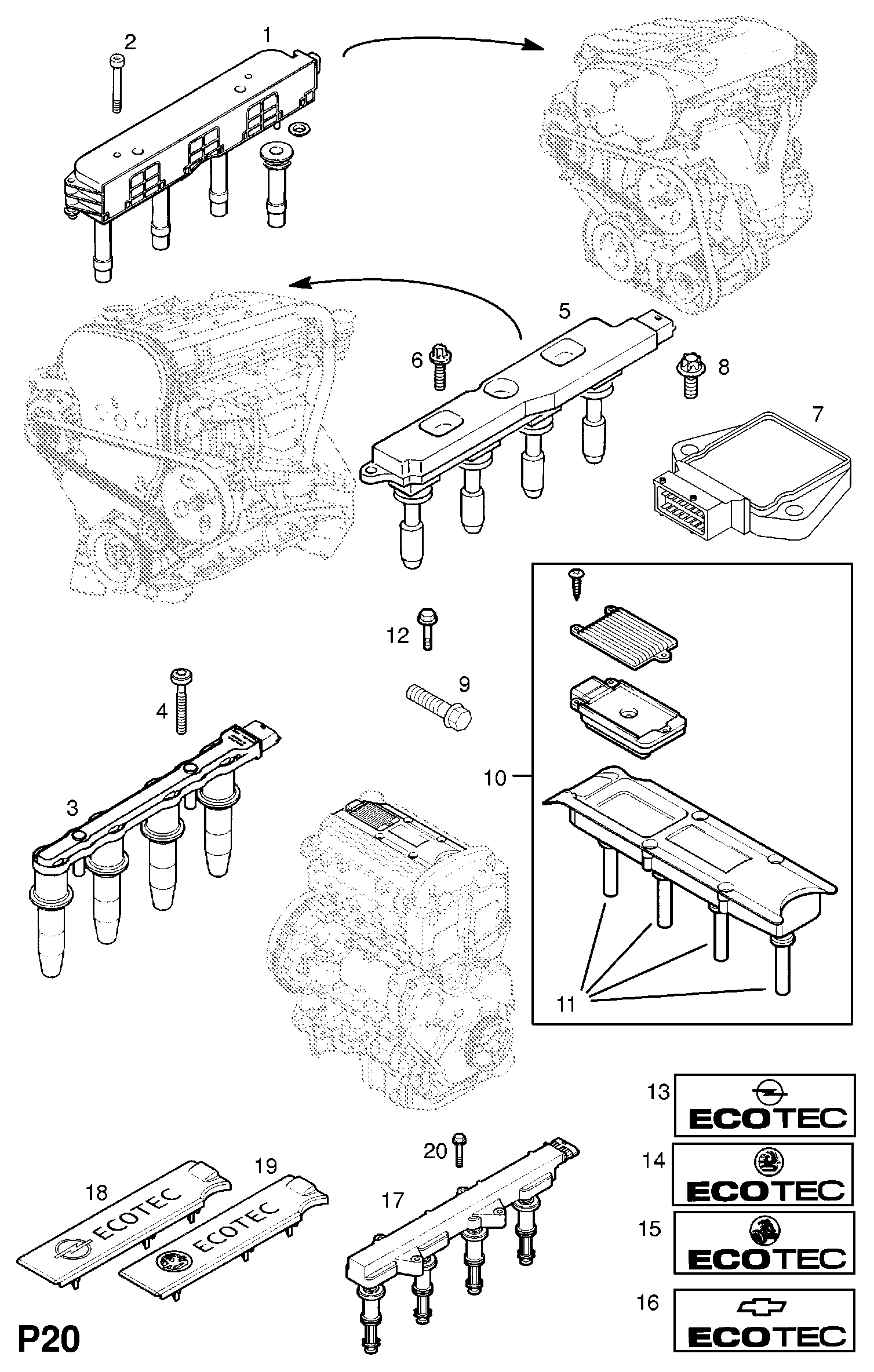 PSA 1612040 - Bobina de inductie allinparts.ro