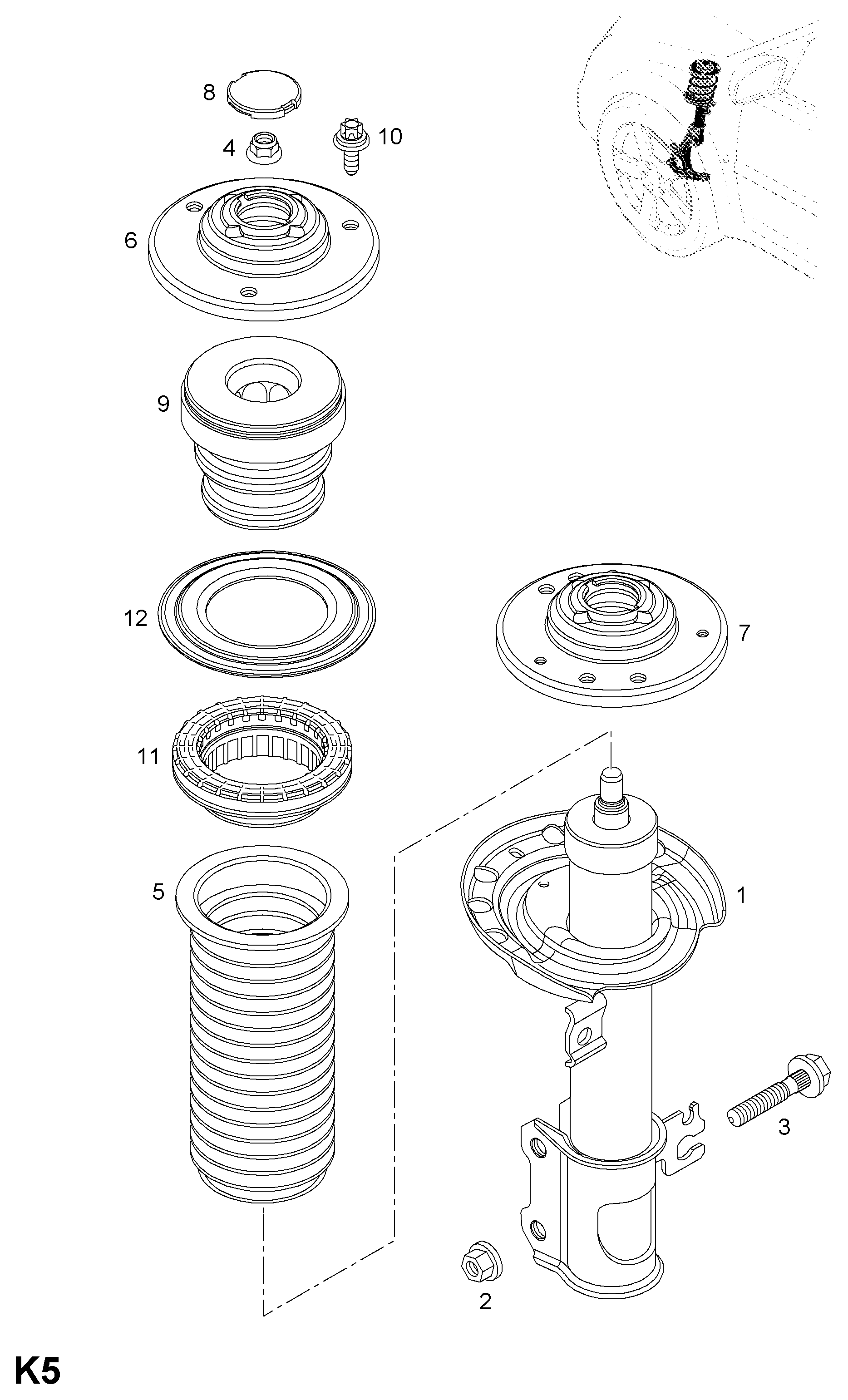 PSA 3 44 088 - Amortizor allinparts.ro