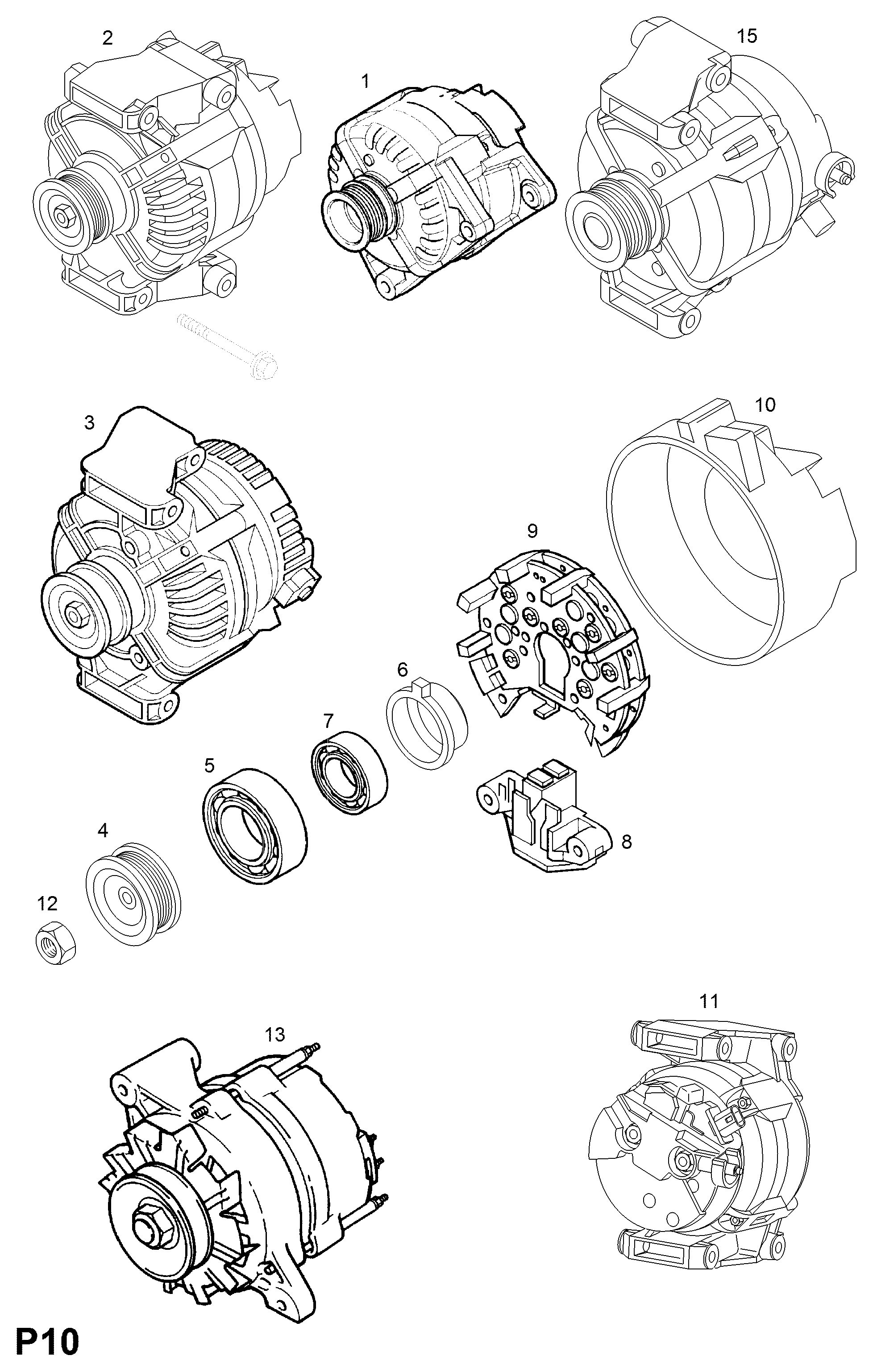 PSA 12 04 376 - Fulie, alternator allinparts.ro
