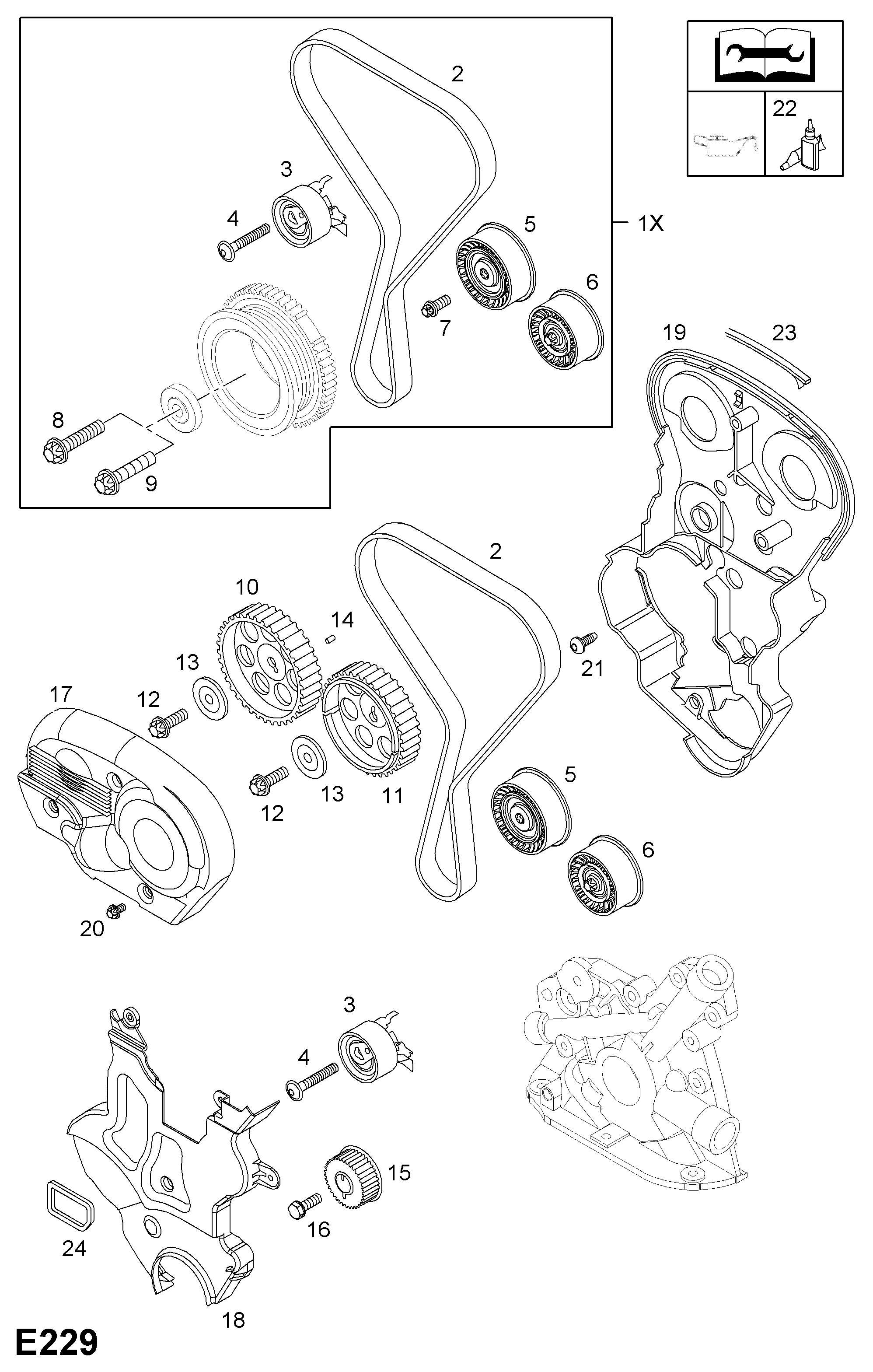 AM GENERAL 5636740 - Mecanism tensionare, curea distributie allinparts.ro