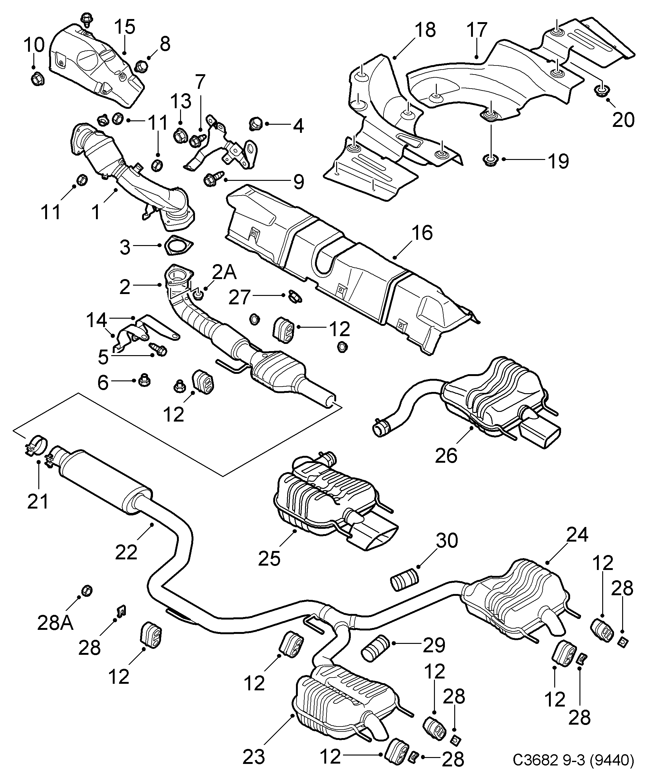 SAAB 90466668 - Bucsa, bara stabilizare allinparts.ro