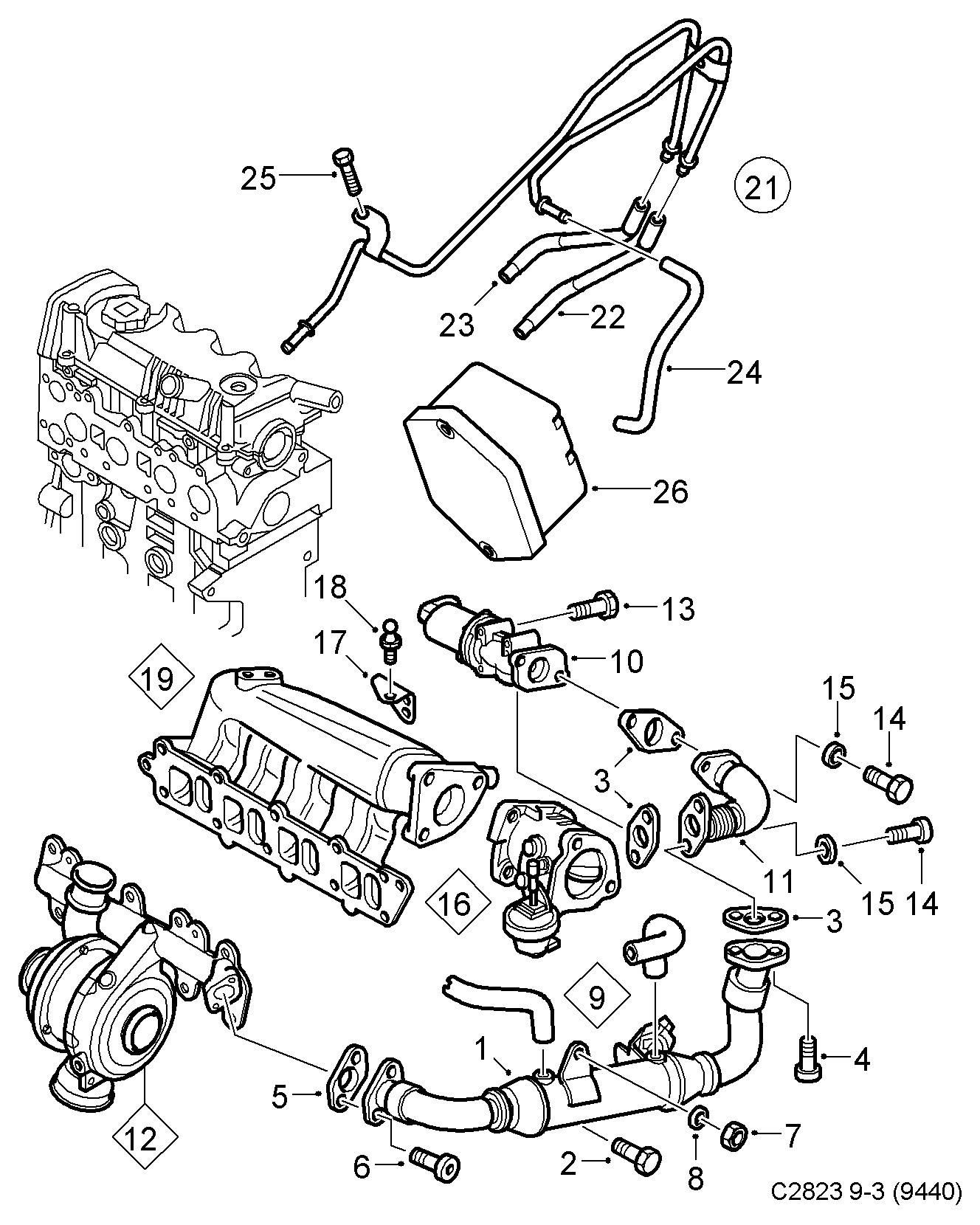 GM 93178885 - Garnitura allinparts.ro