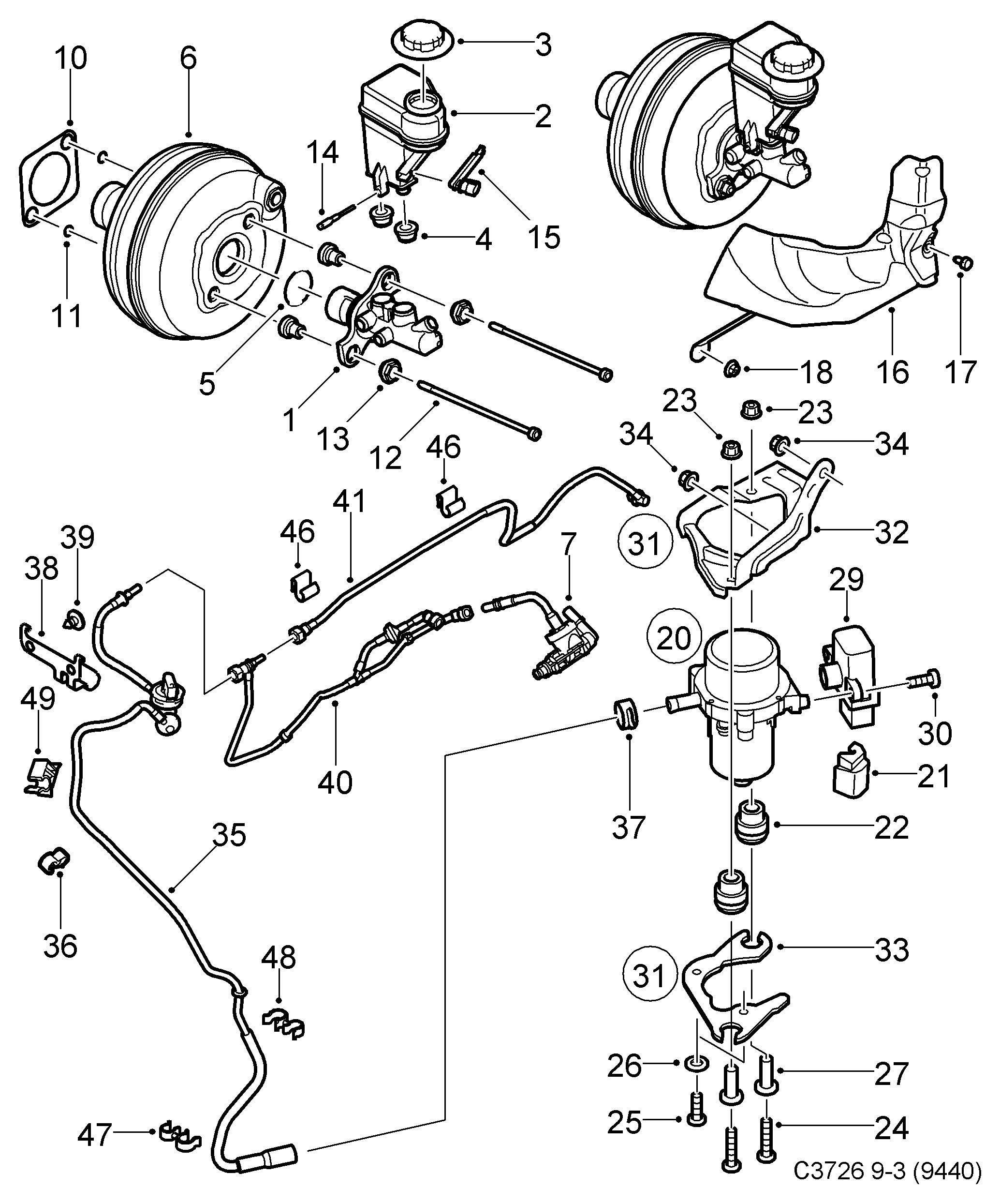 GM 93191598 - Pompa vacuum,sistem de franare allinparts.ro