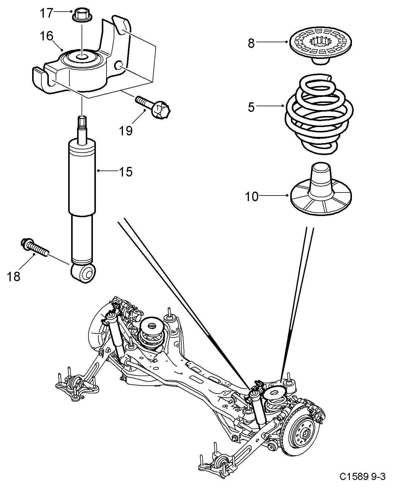 SAAB 12776252 - Amortizor allinparts.ro