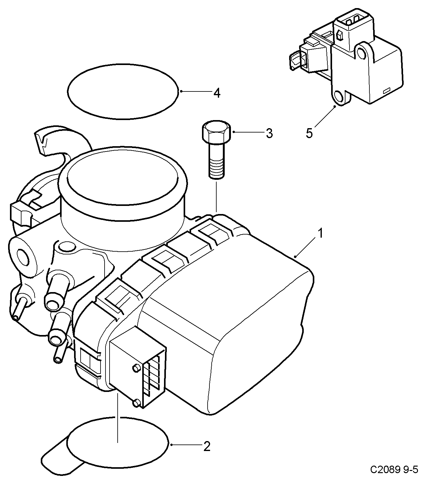 GM 9188186 - Carcasa clapeta allinparts.ro