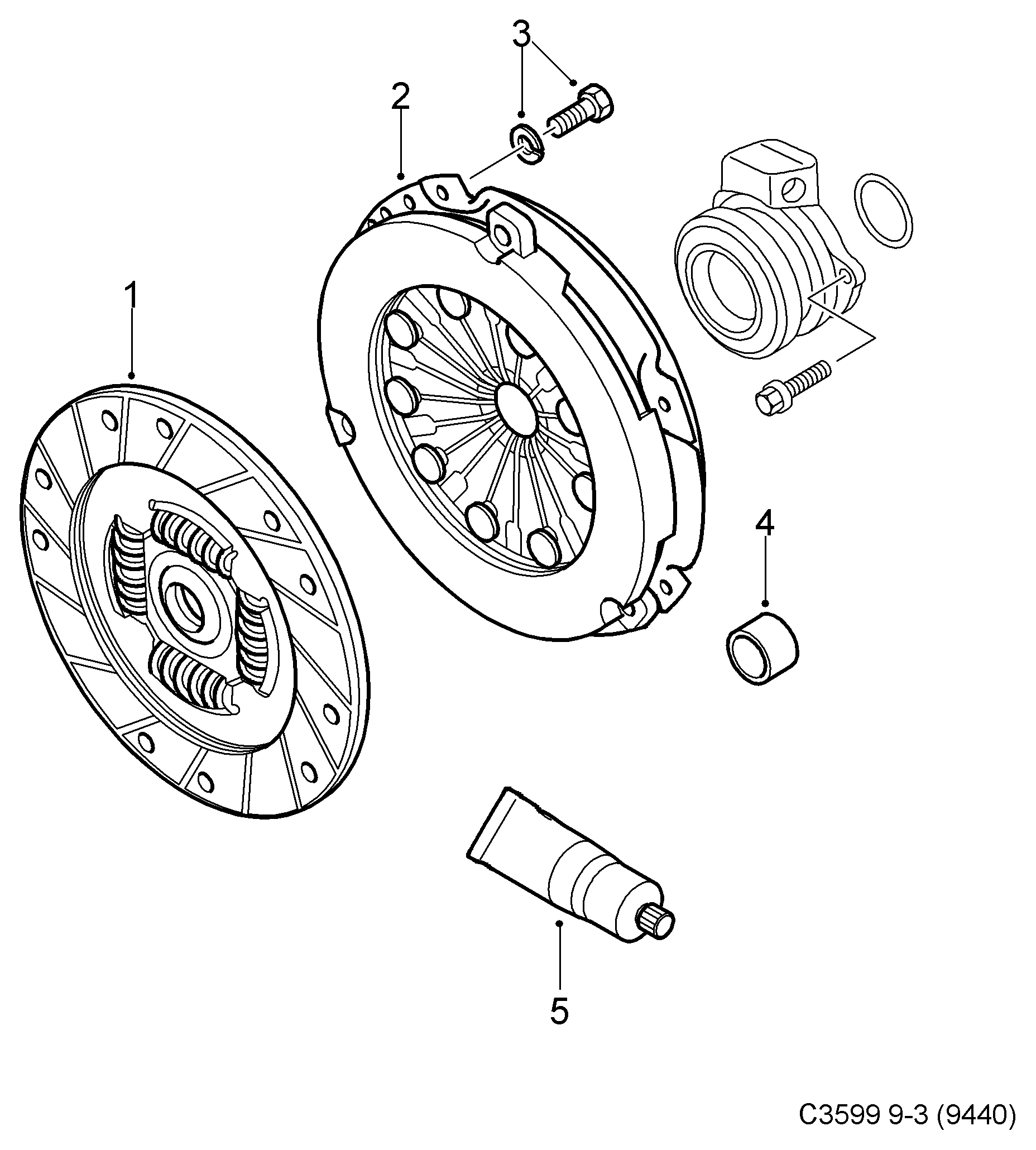 SAAB 24436441 - Placa presiune ambreiaj allinparts.ro