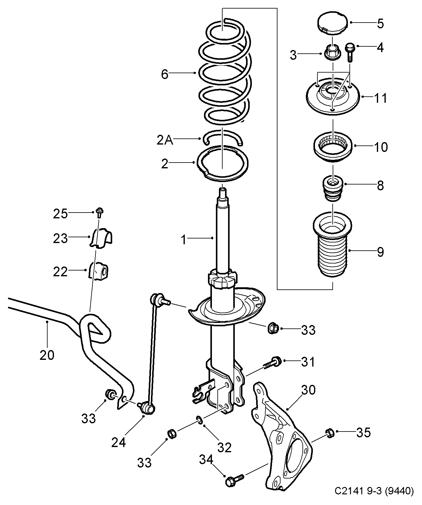 SAAB 12793902 - Rulment sarcina suport arc allinparts.ro