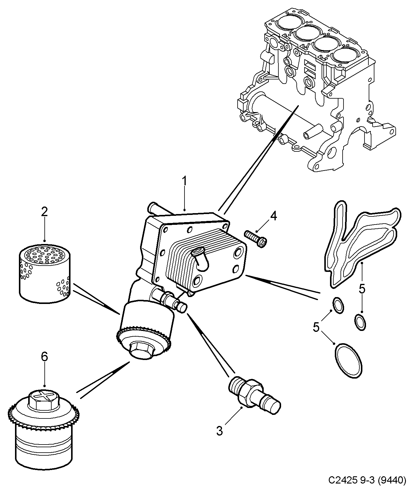GM 93 177 490 - Senzor,presiune ulei allinparts.ro