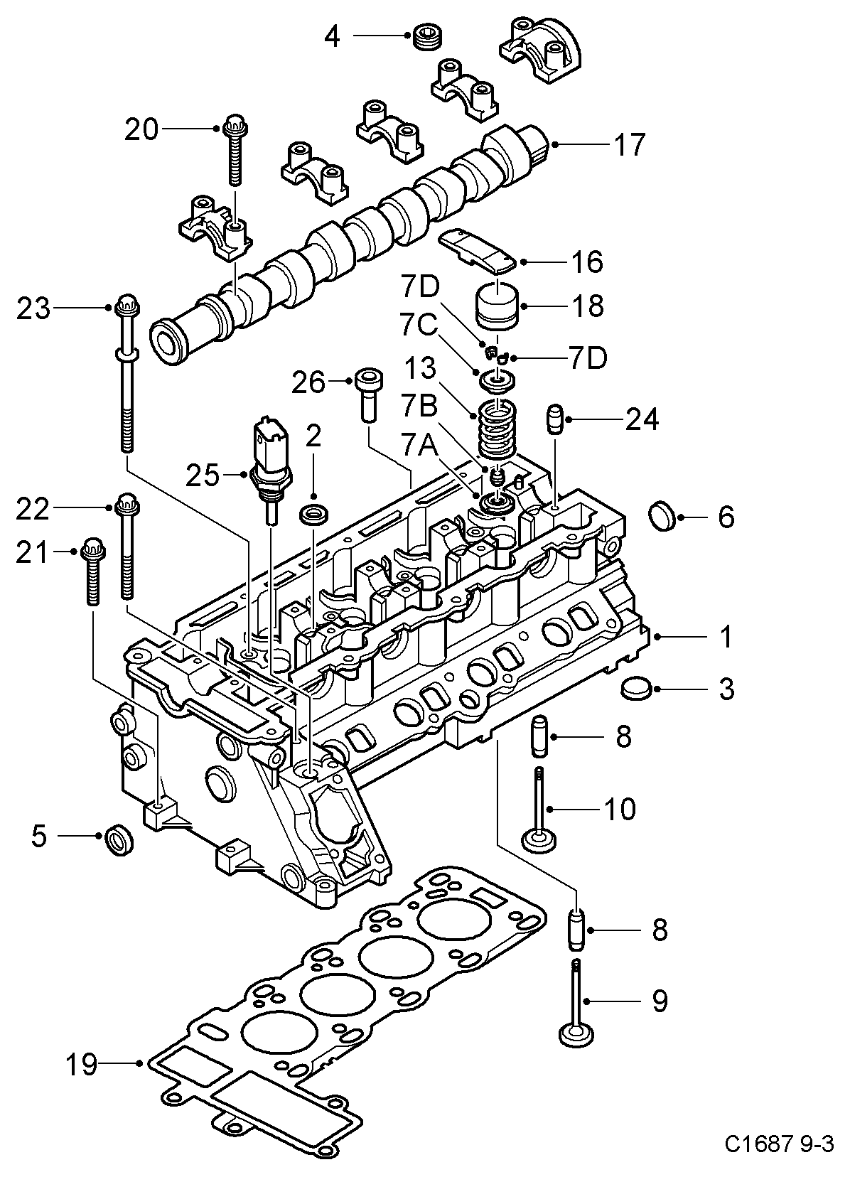 GM 9543406 - Senzor,temperatura lichid de racire allinparts.ro