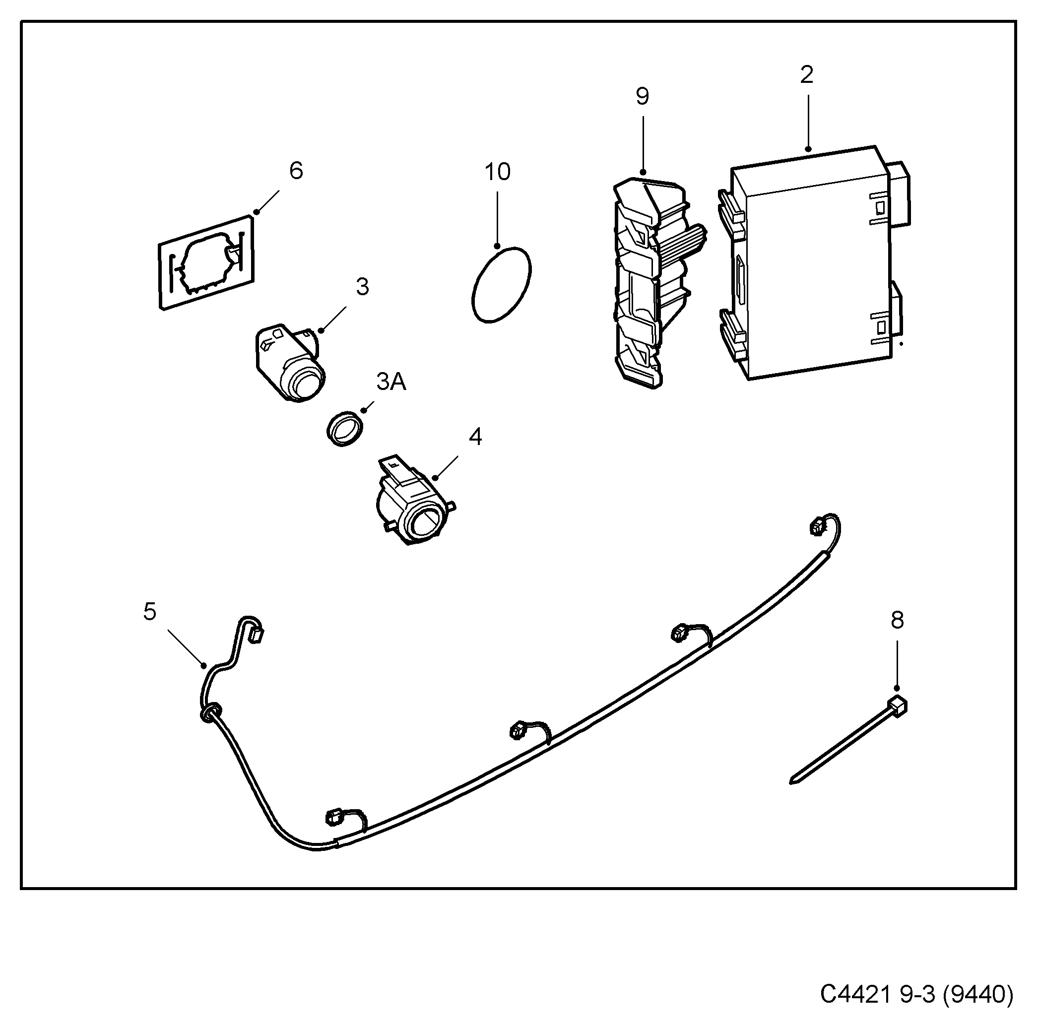 PSA 12773445 - Sensor, ajutor parcare allinparts.ro