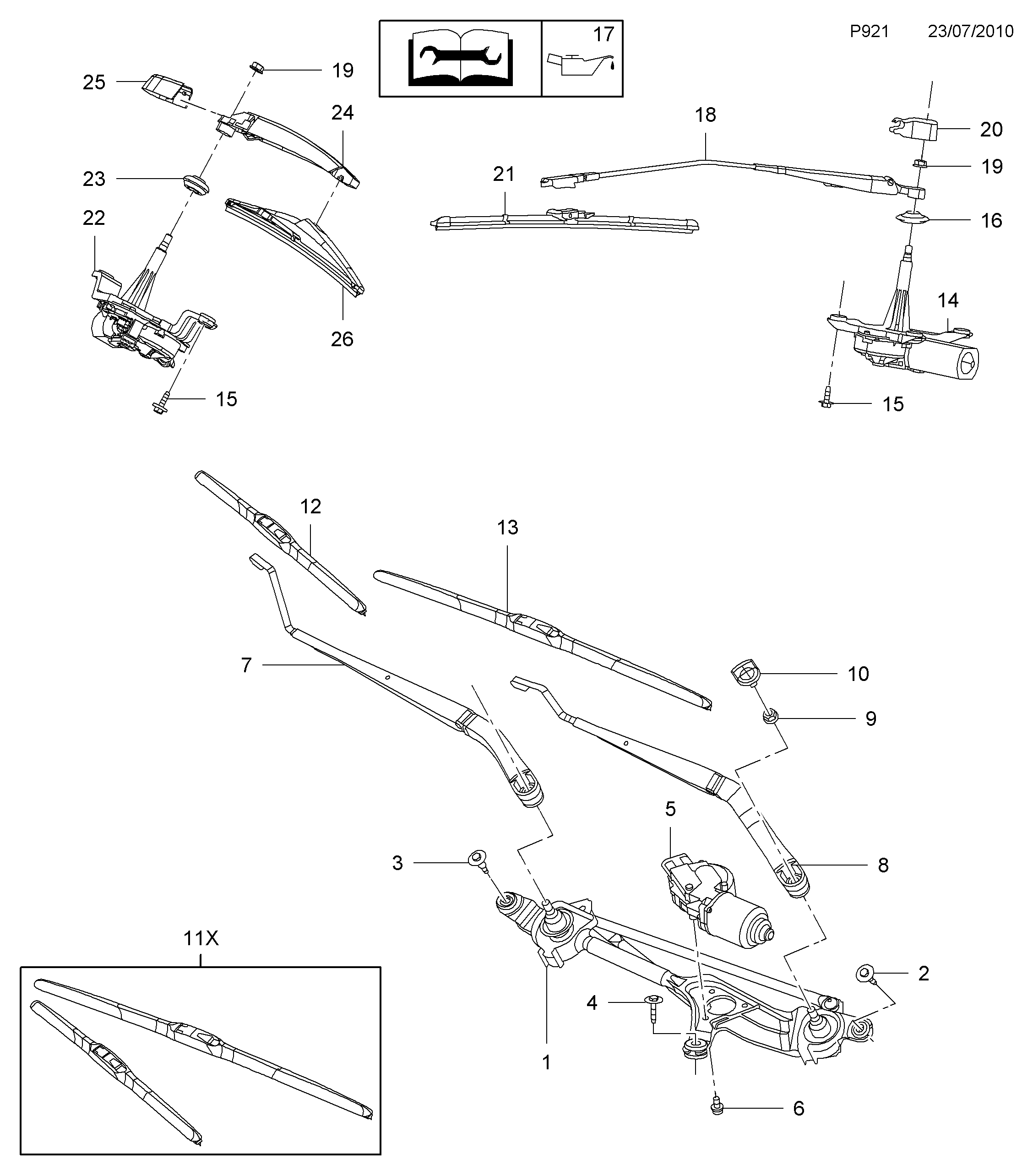 PSA 1272340 - Lamela stergator allinparts.ro