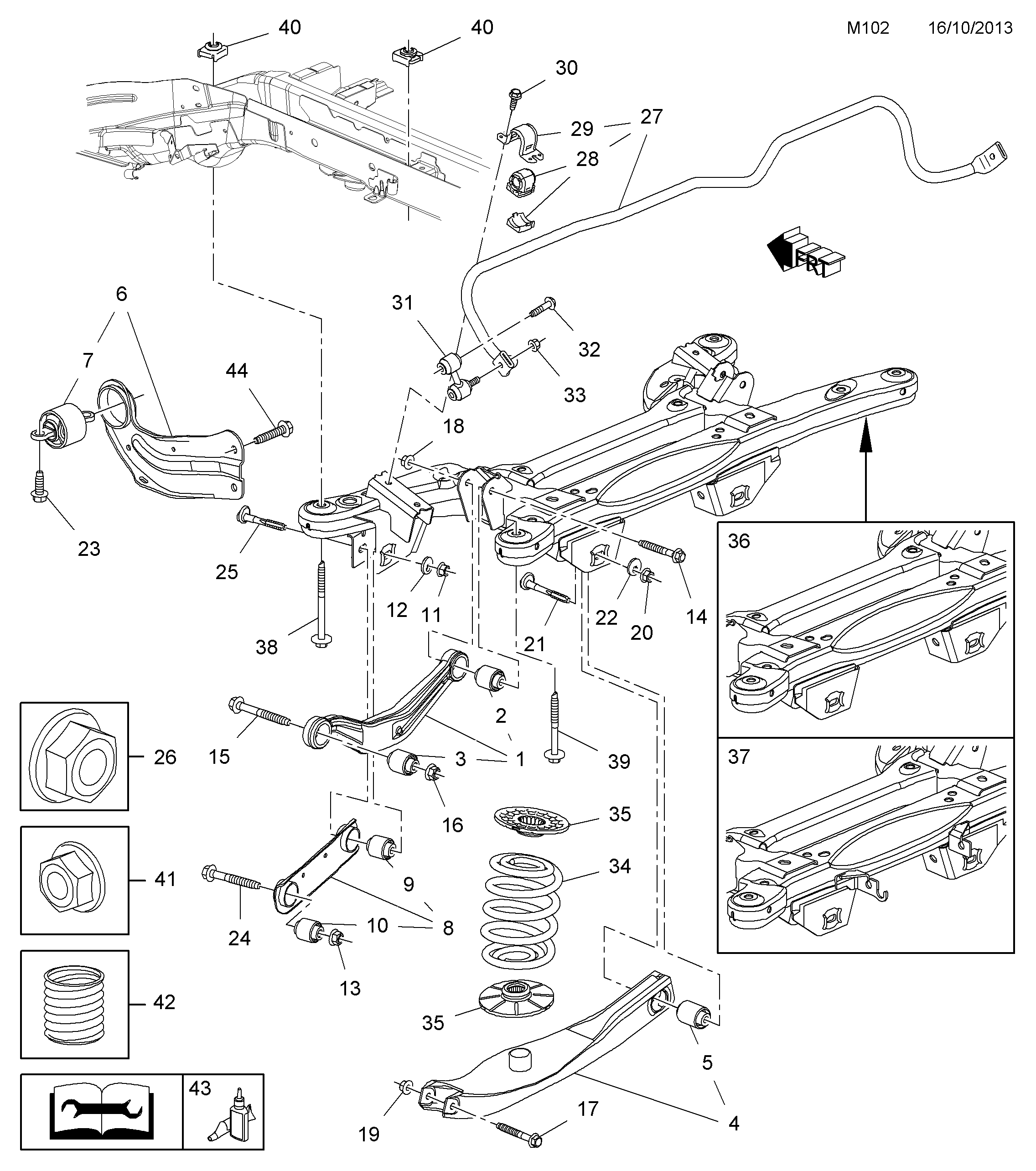 GM 4 23 551 - Suport,trapez allinparts.ro