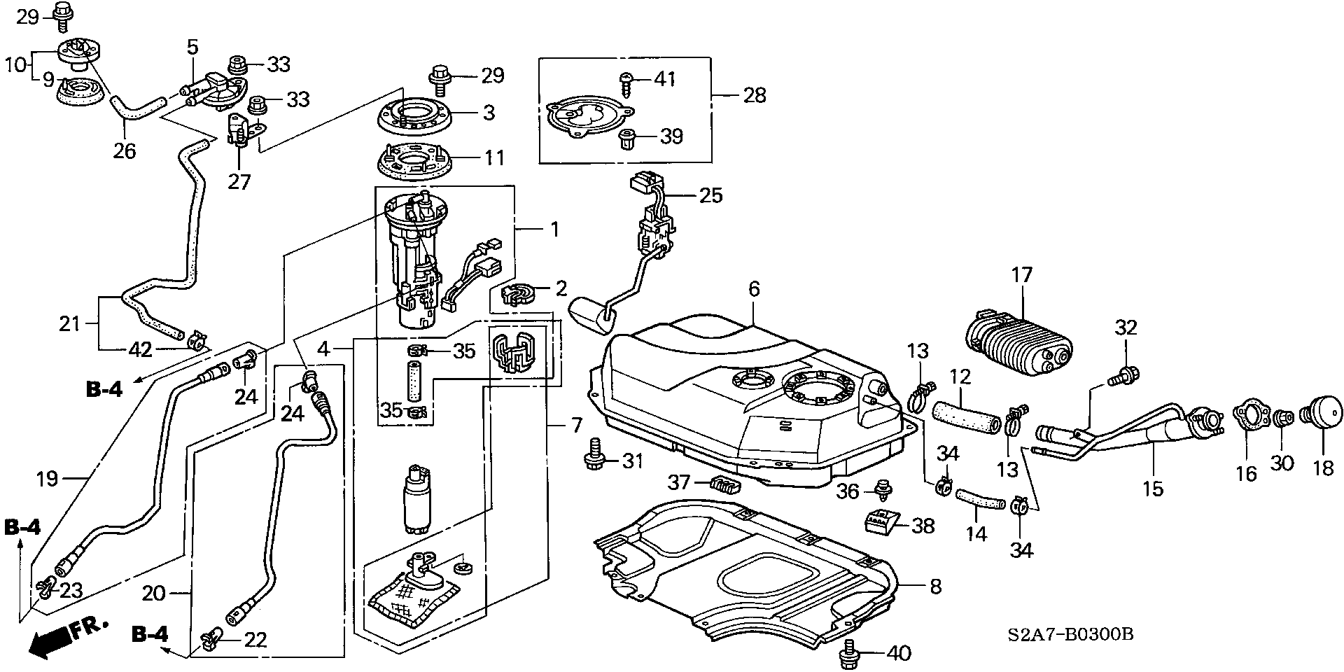 Honda 17040-S2A-930 - Pompa combustibil allinparts.ro