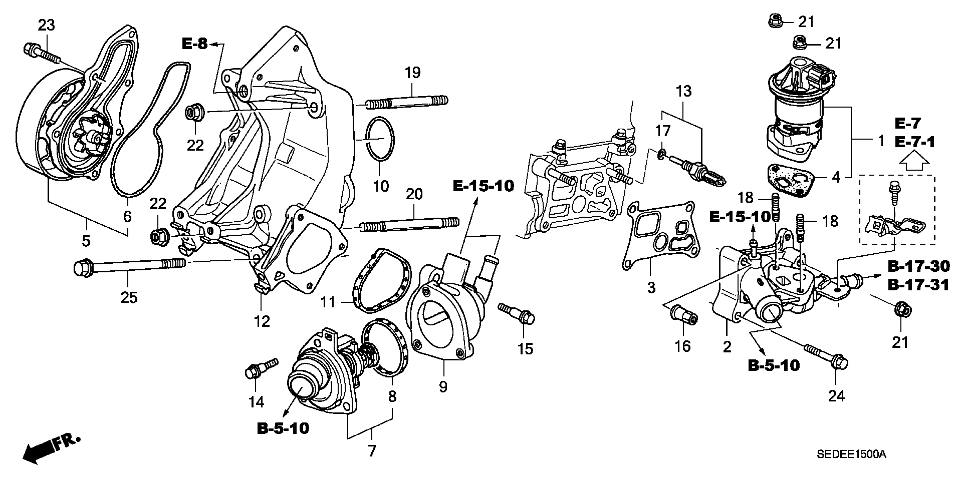 Honda 19301RAF003 - Termostat,lichid racire allinparts.ro