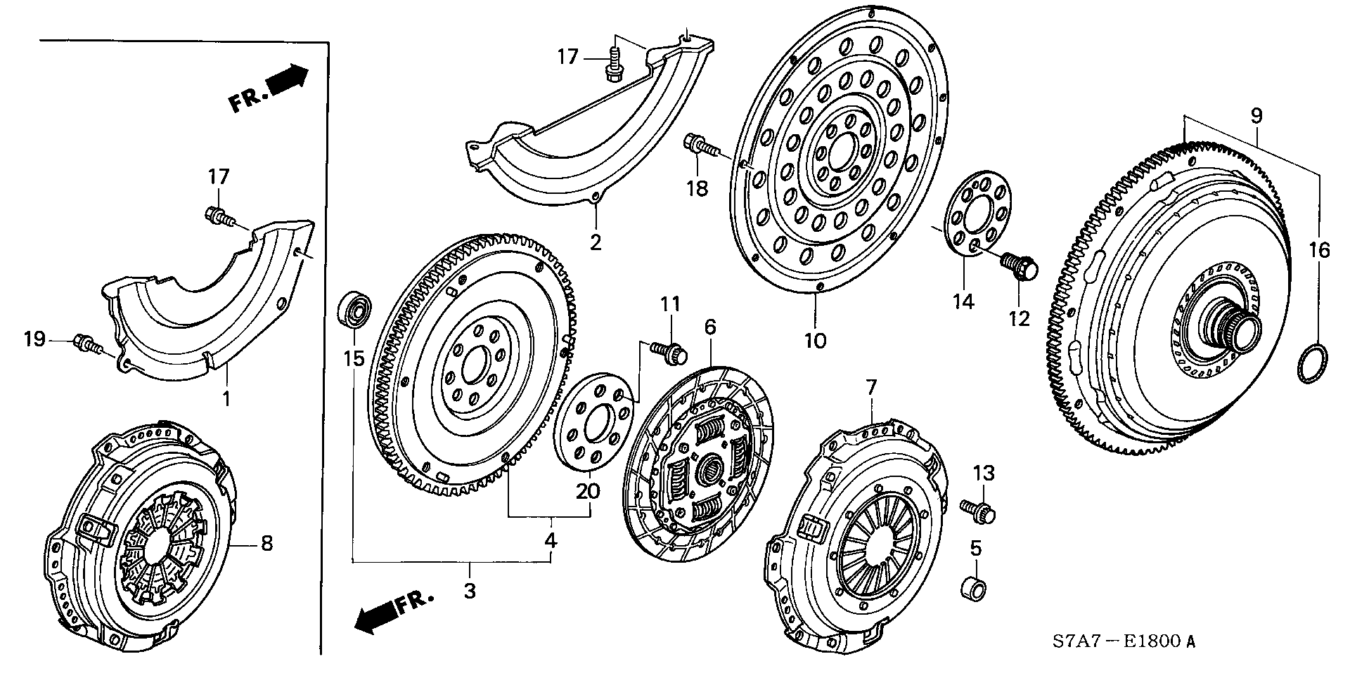 Honda 22200-PLR-023 - Disc ambreiaj allinparts.ro