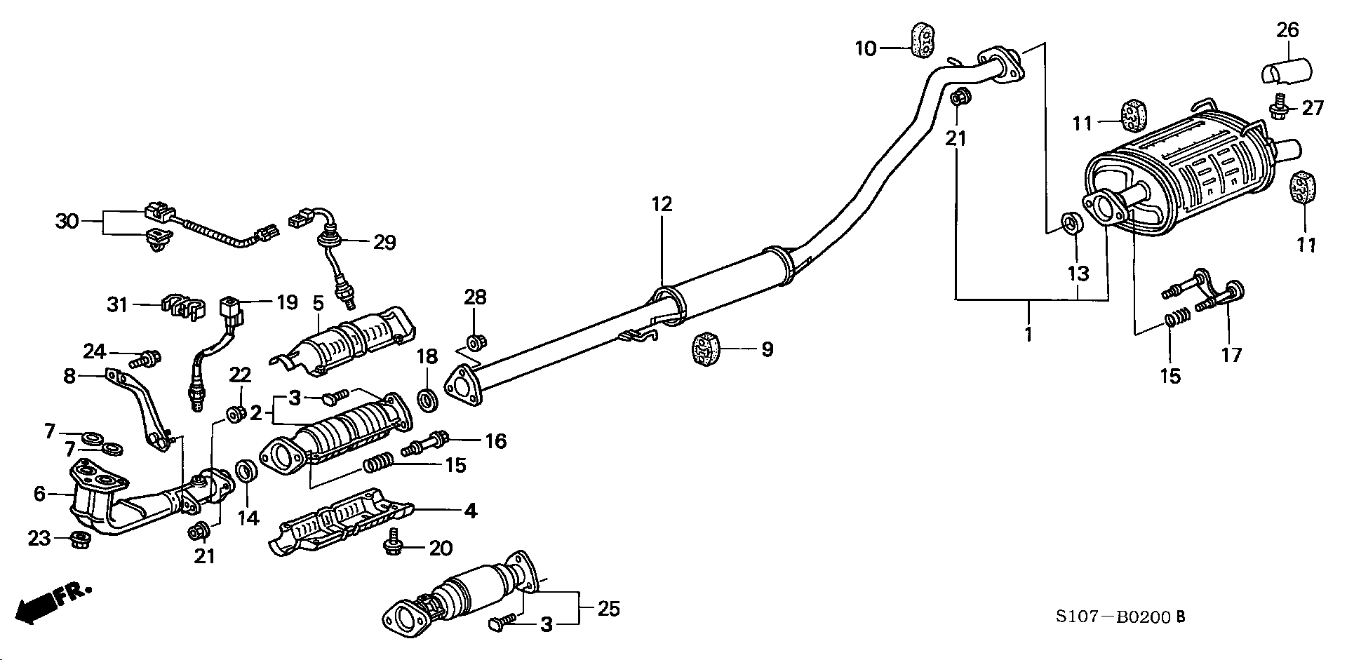 Honda 36531-P3F-G01 - Sonda Lambda allinparts.ro