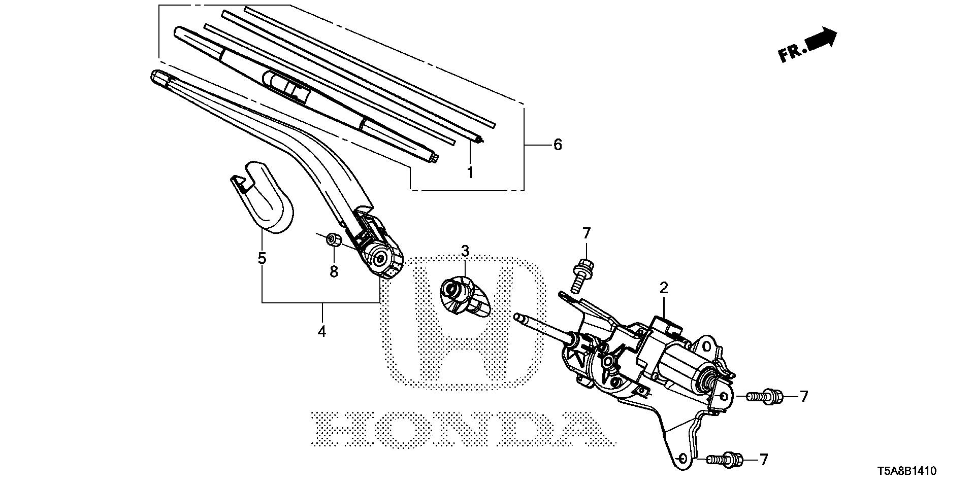 Honda 76730-T5A-003 - Lamela stergator allinparts.ro